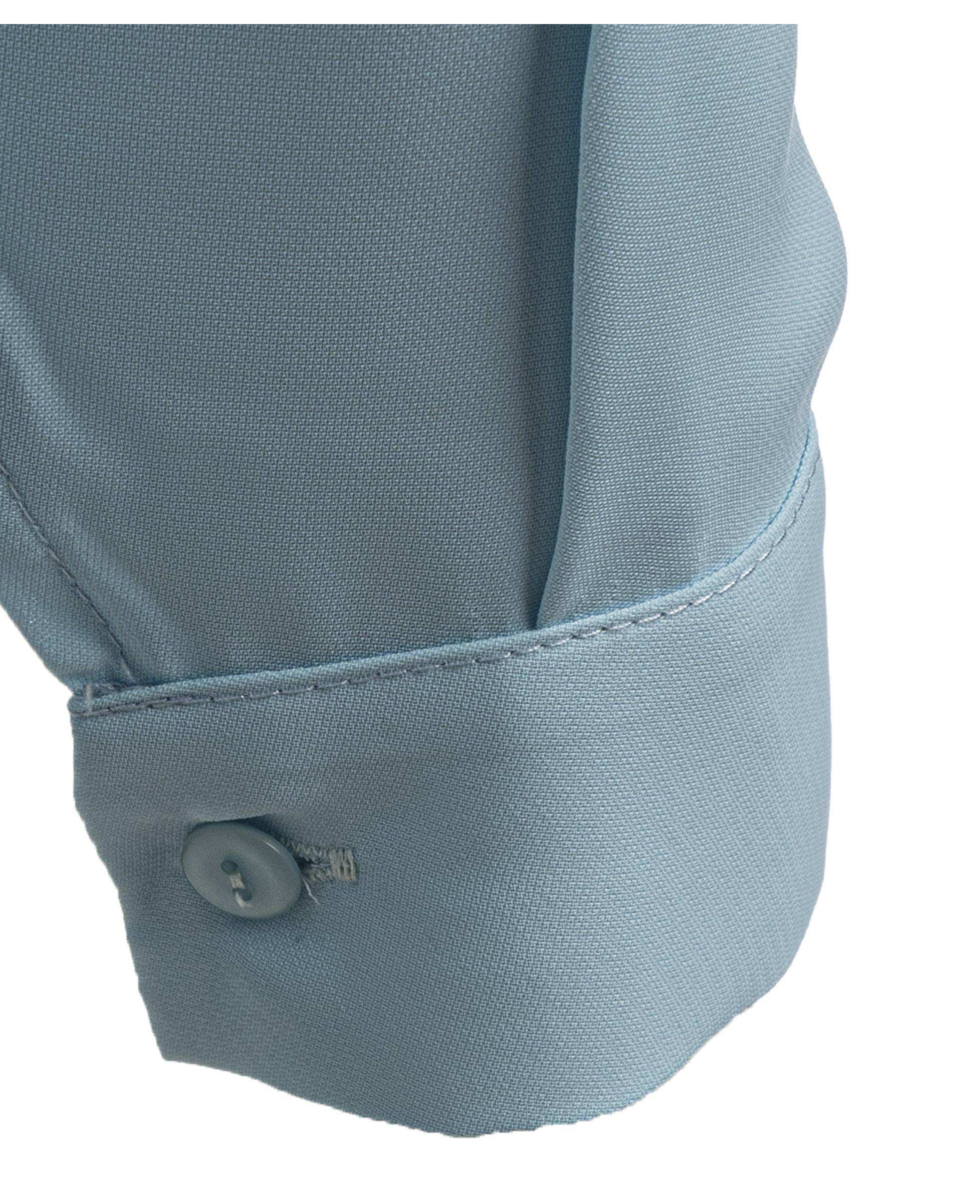 شومیز زنانه یقه شکاری آبی تولیکا Tulika کد 33105