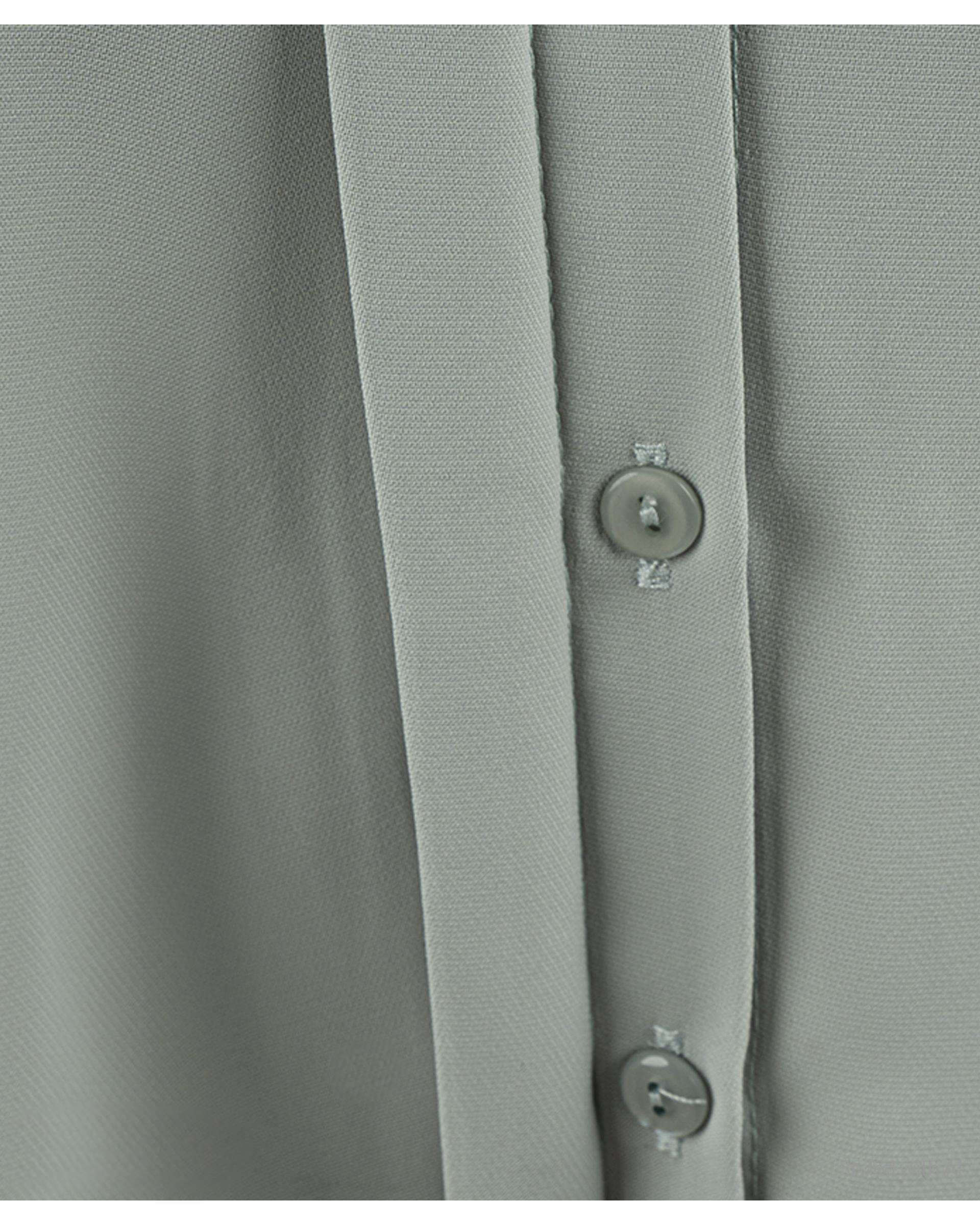 شومیز زنانه یقه شکاری سبز تولیکا Tulika کد 33105