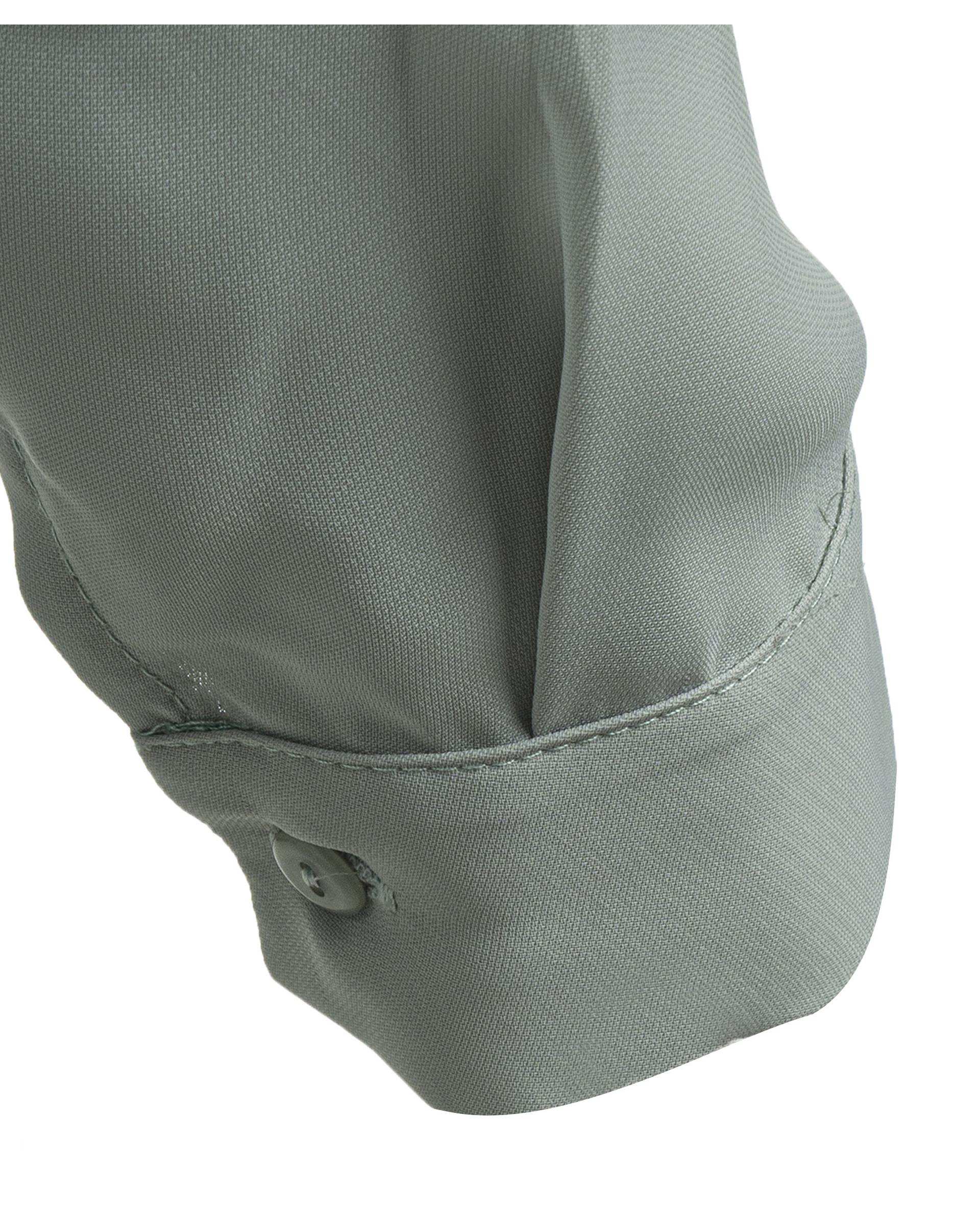 شومیز زنانه یقه شکاری سبز تولیکا Tulika کد 33105