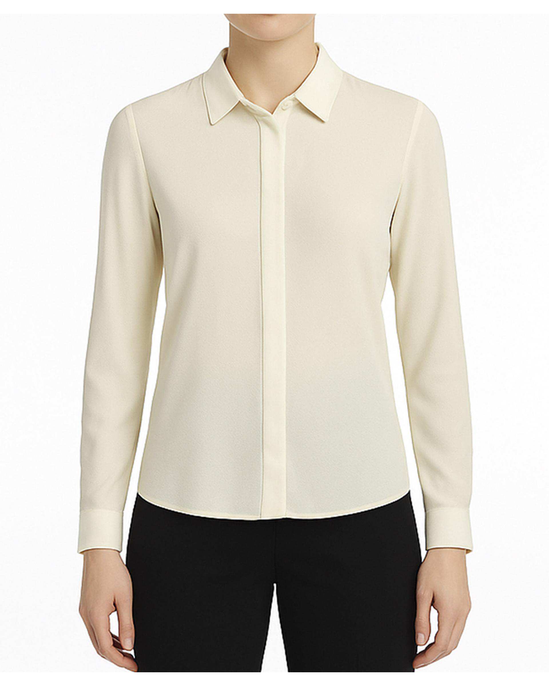 شومیز زنانه یقه شکاری زرد تولیکا Tulika کد 33105