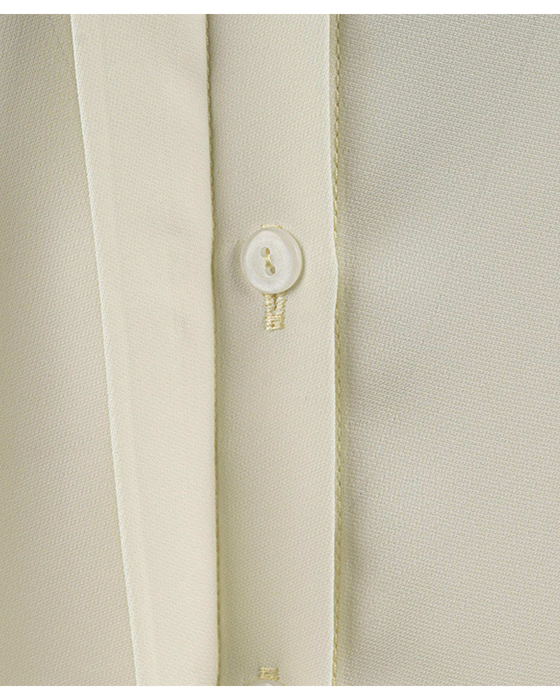 شومیز زنانه یقه شکاری زرد تولیکا Tulika کد 33105