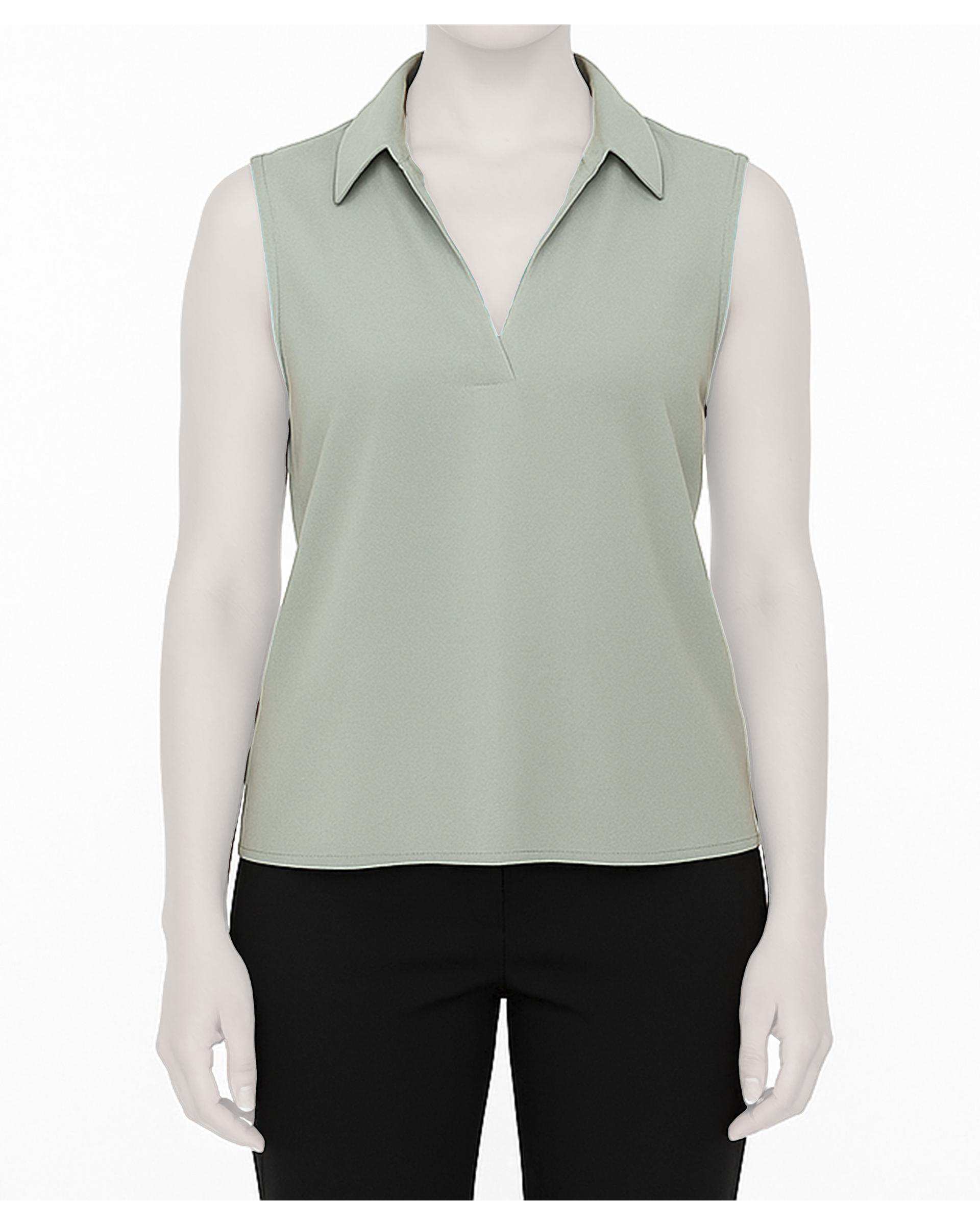 تاپ یقه شکاری زنانه سبز تولیکا Tulika کد 33106