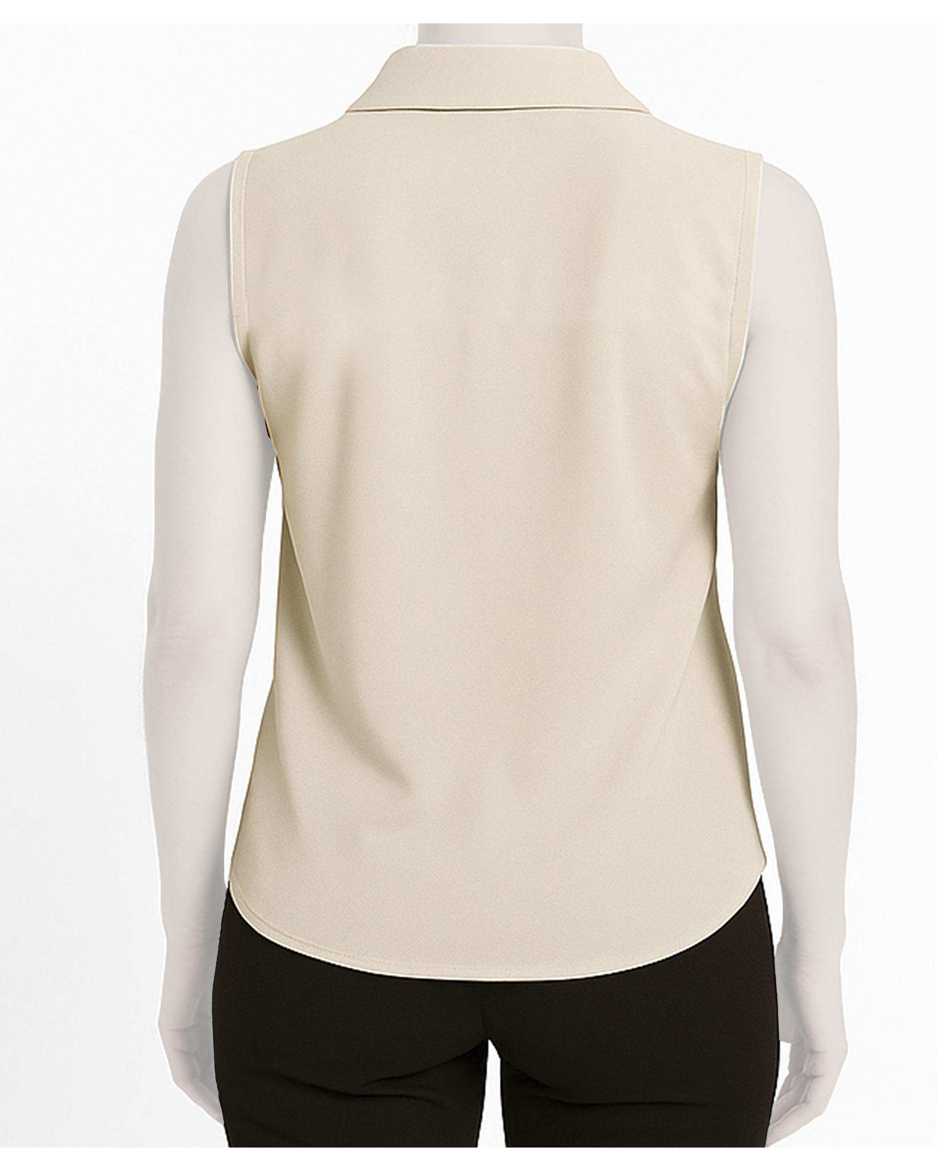 تاپ یقه شکاری زنانه زرد تولیکا Tulika کد 33106