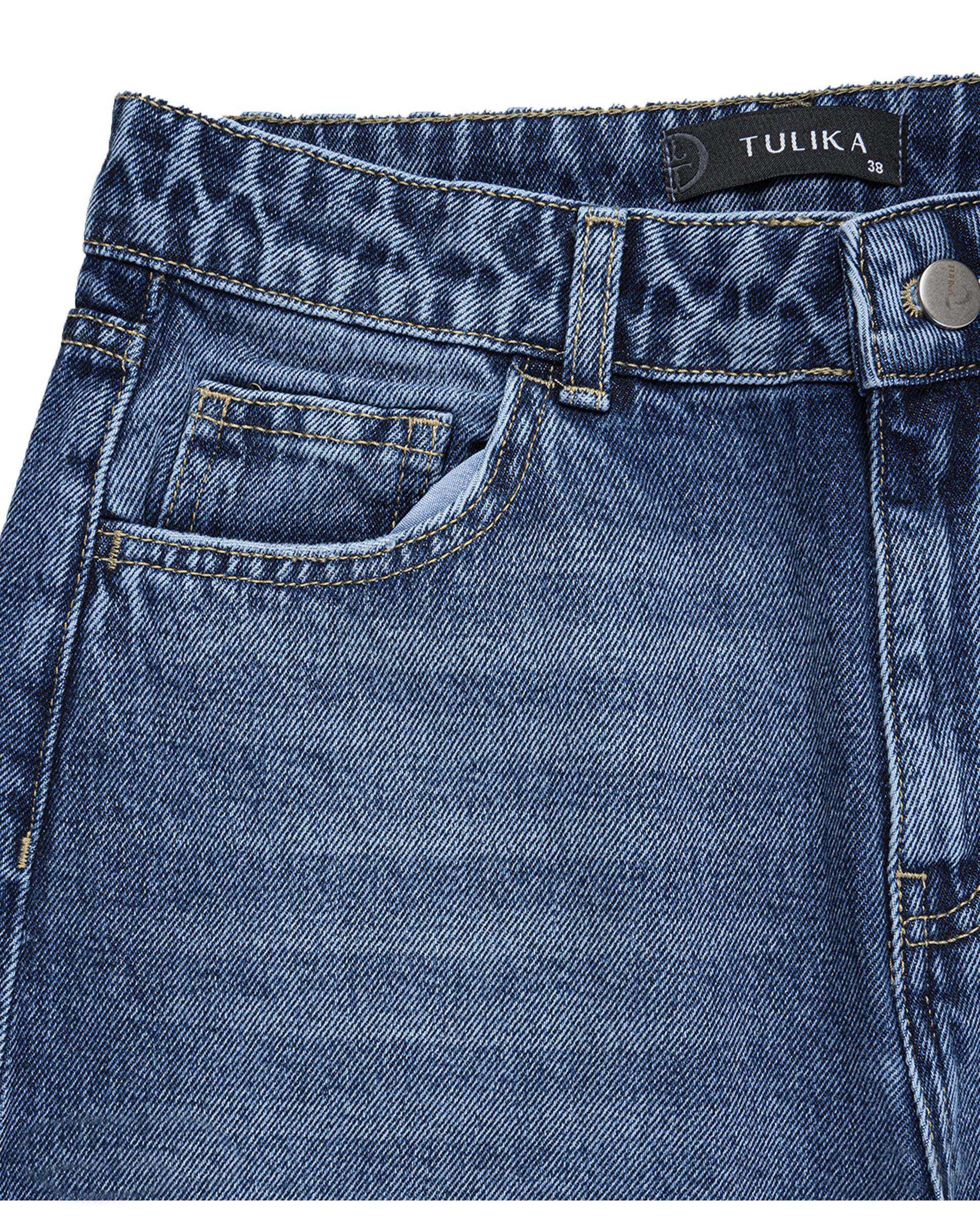 شلوار جین بگ زنانه آبی تولیکا Tulika کد 00473