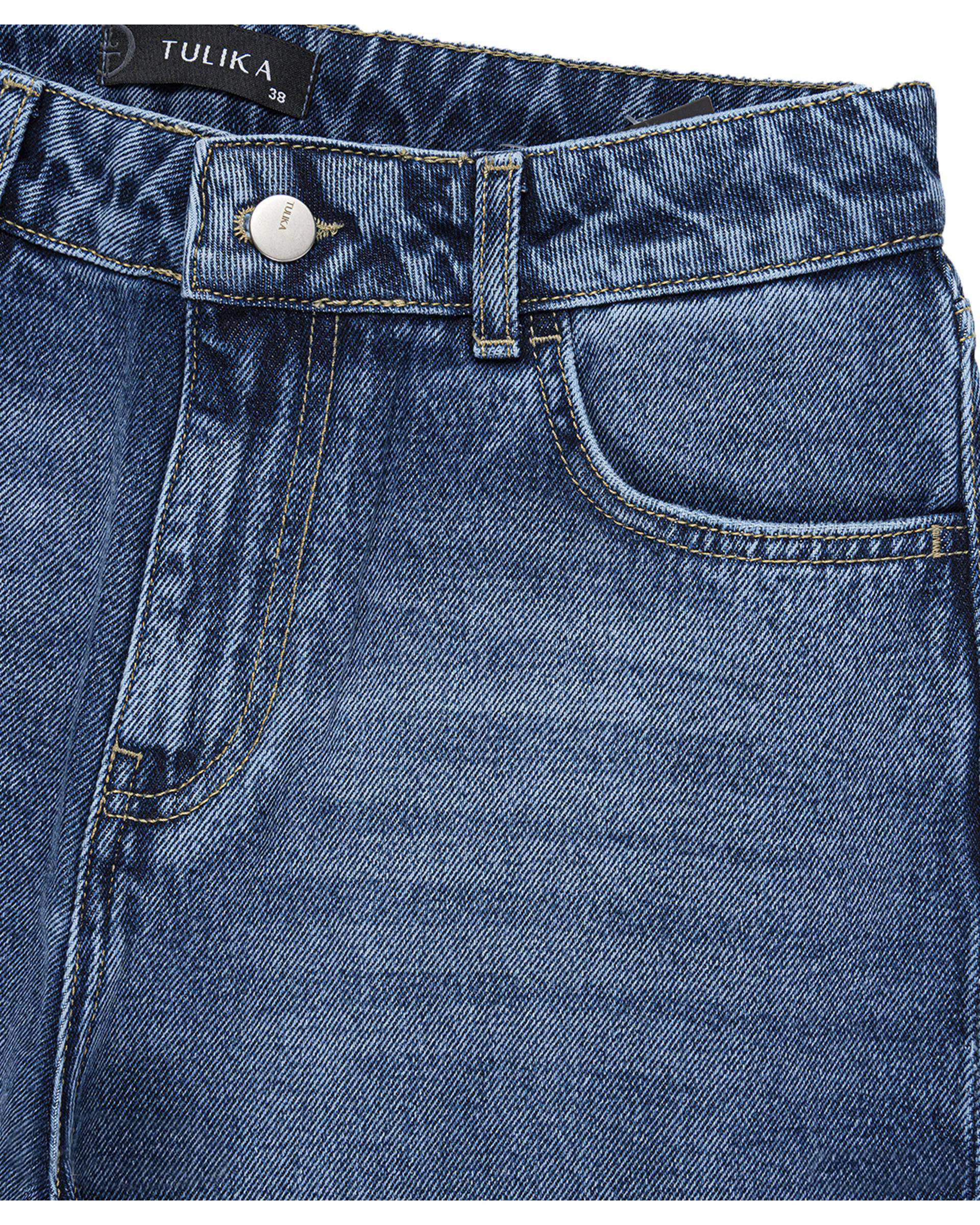 شلوار جین بگ زنانه آبی تولیکا Tulika کد 00473