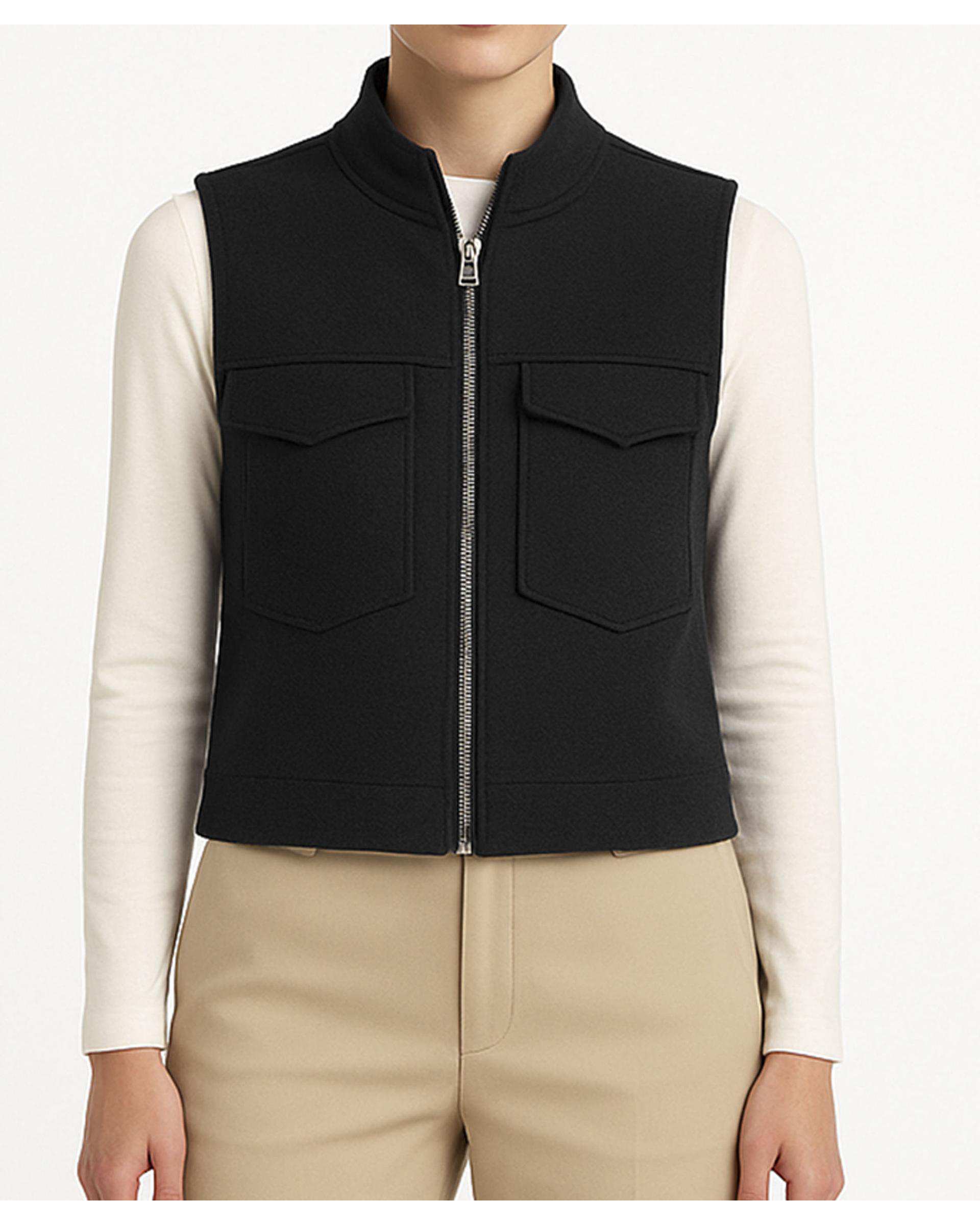 جلیقه زنانه مشکی تولیکا Tulika کد 41665