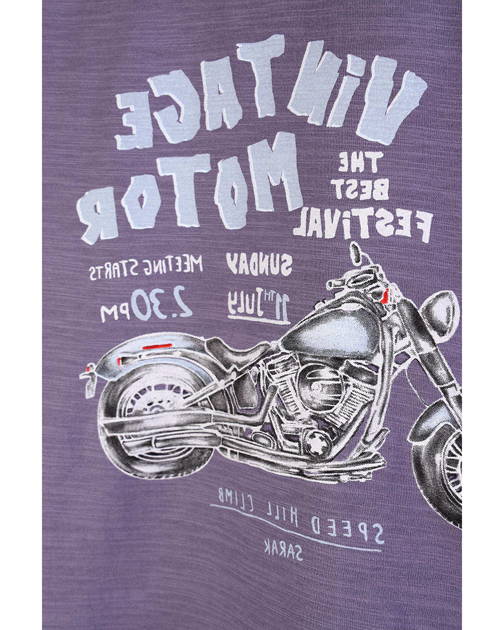 تی شرت پسرانه بنفش سارک Sarak مدل 3778