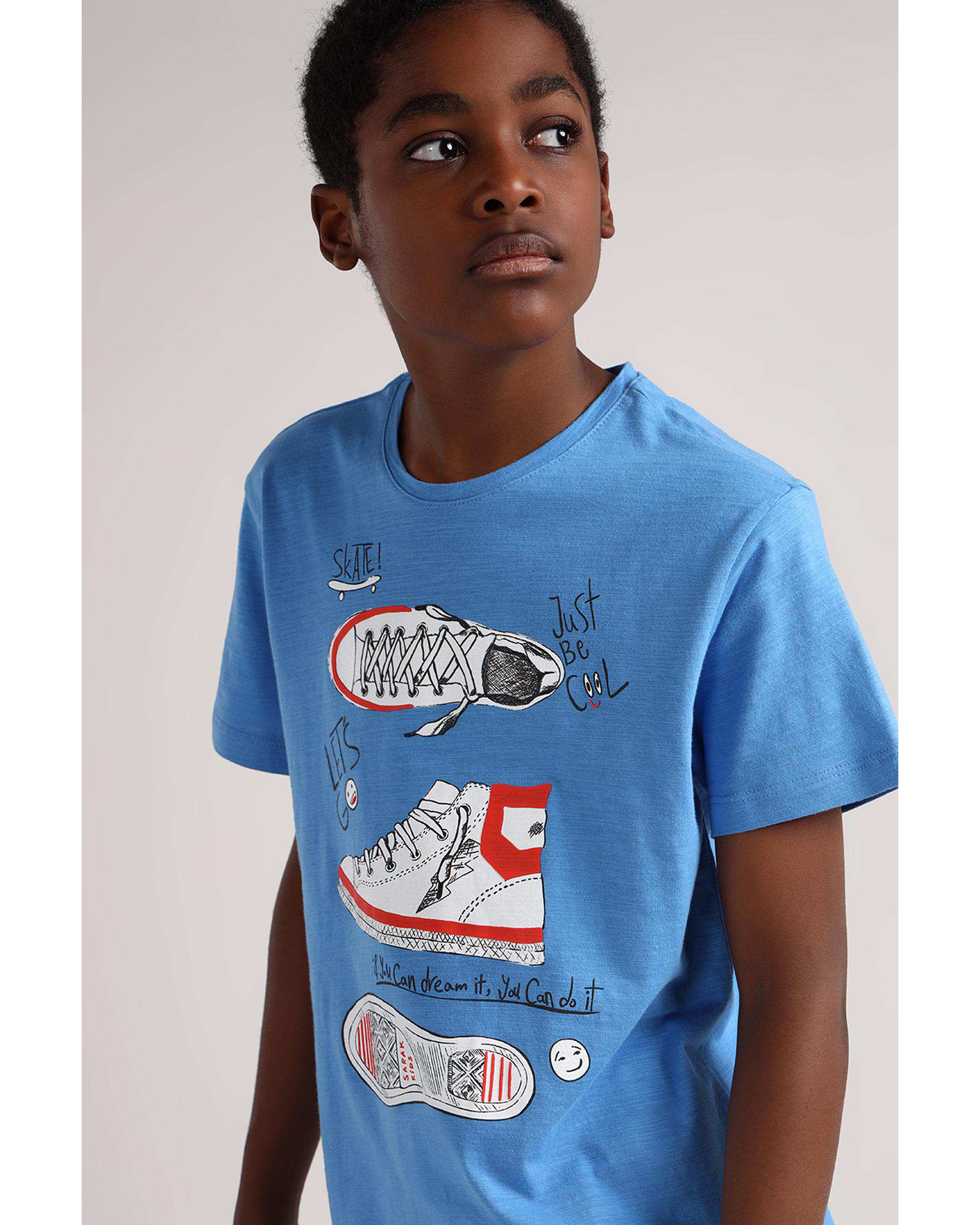 تی شرت پسرانه آبی سارک Sarak مدل 3915