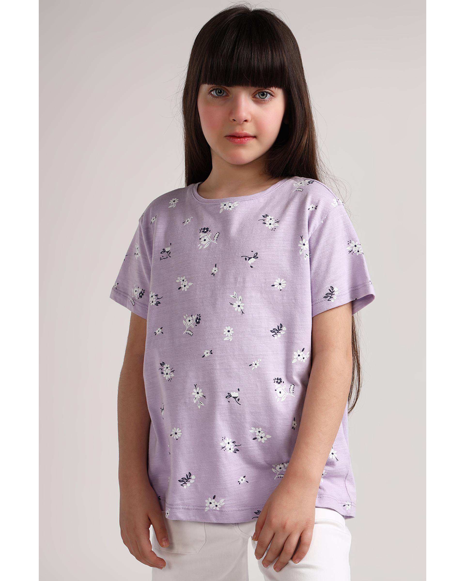 تی شرت دخترانه یاسی سارک Sarak مدل 3938