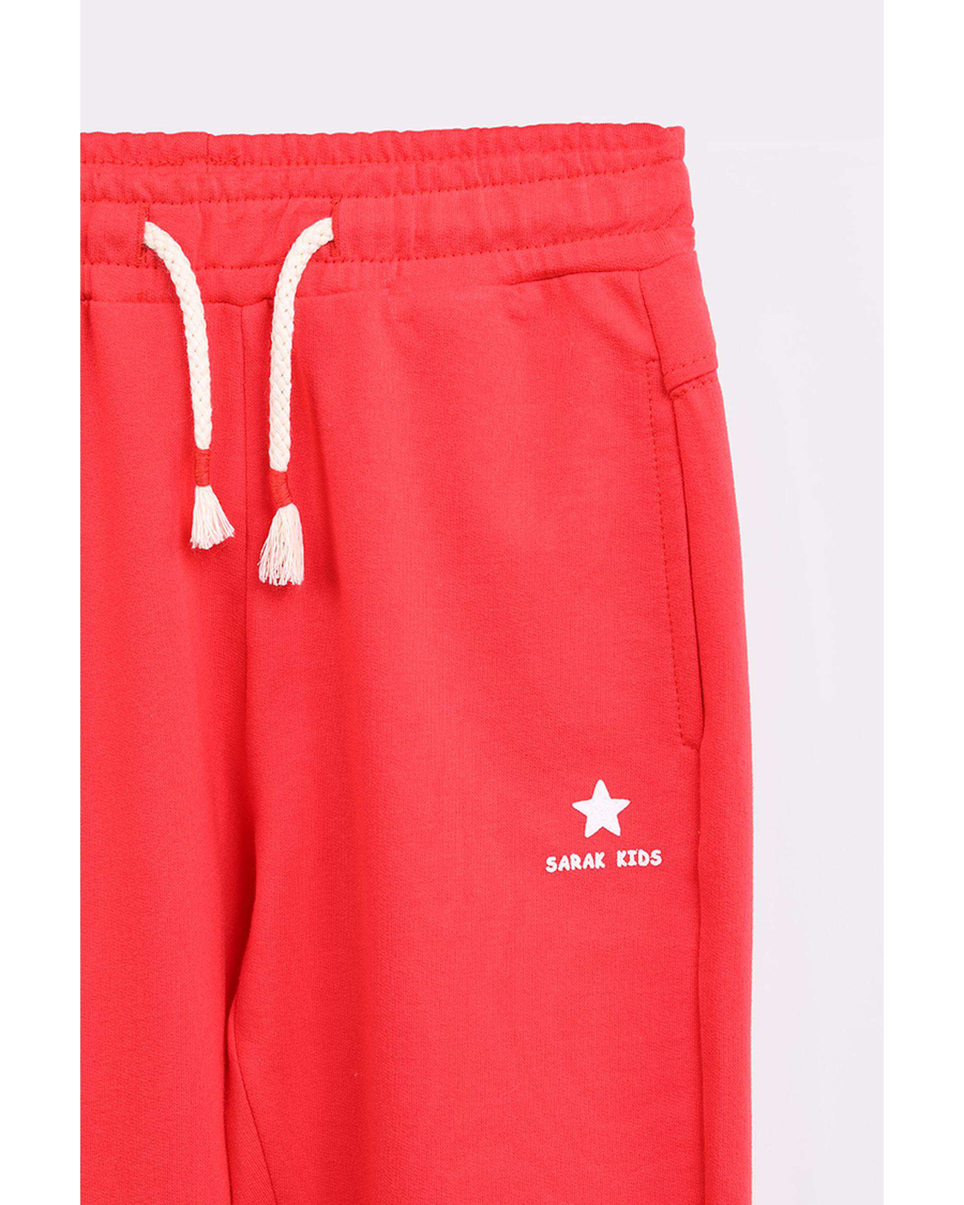 شلوار اسپرت دخترانه قرمز سارک Sarak مدل 4147