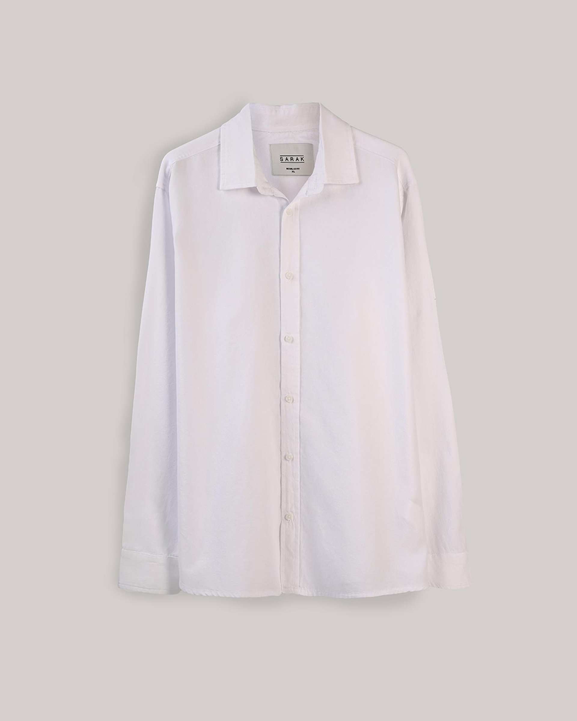 پیراهن مردانه سفید سارک Sarak مدل 4777