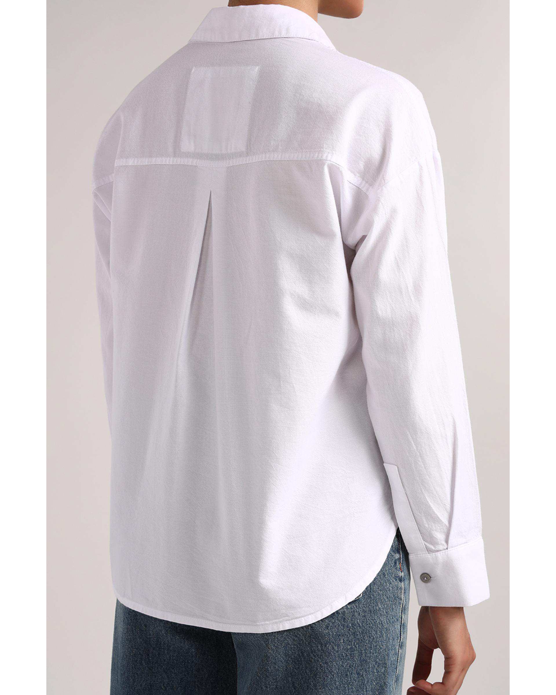 شومیز زنانه سفید سارک Sarak مدل 5013