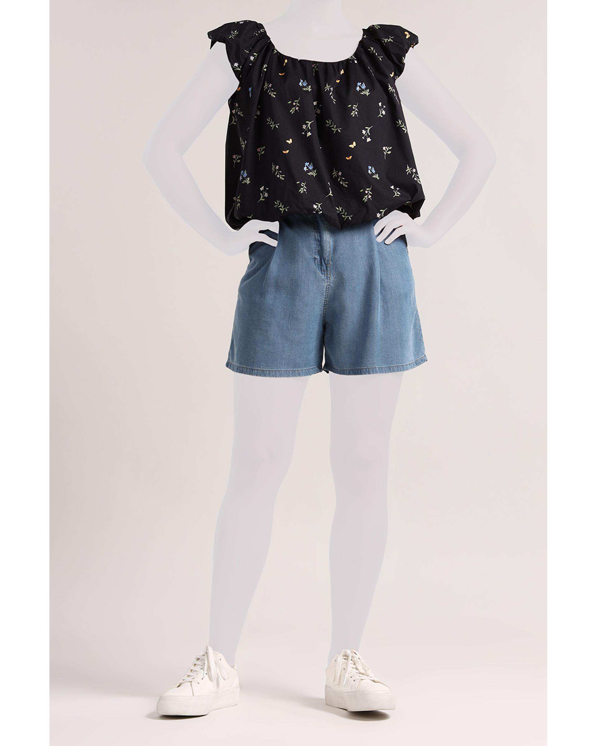 بلوز زنانه سرمه ای سارک Sarak مدل 5086