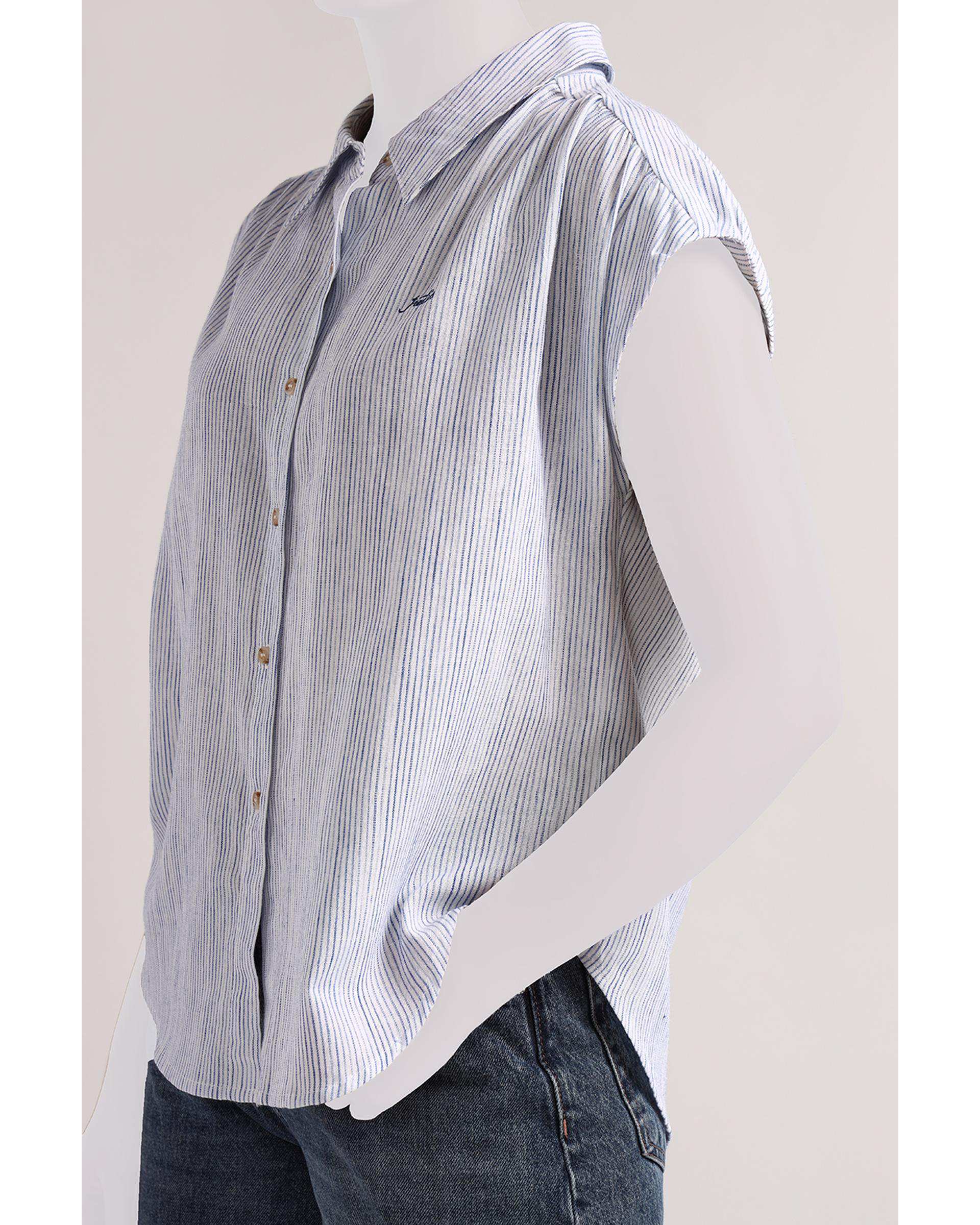 شومیز زنانه راه راه سارک Sarak مدل 5091