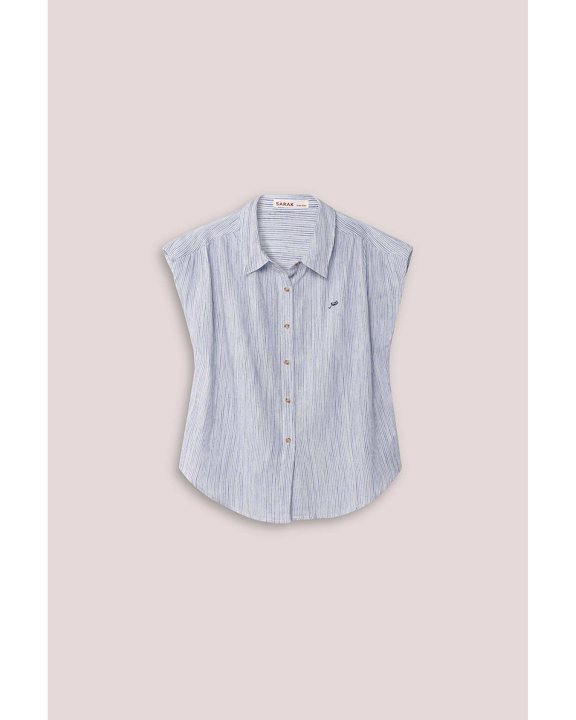 شومیز زنانه راه راه سارک Sarak مدل 5091