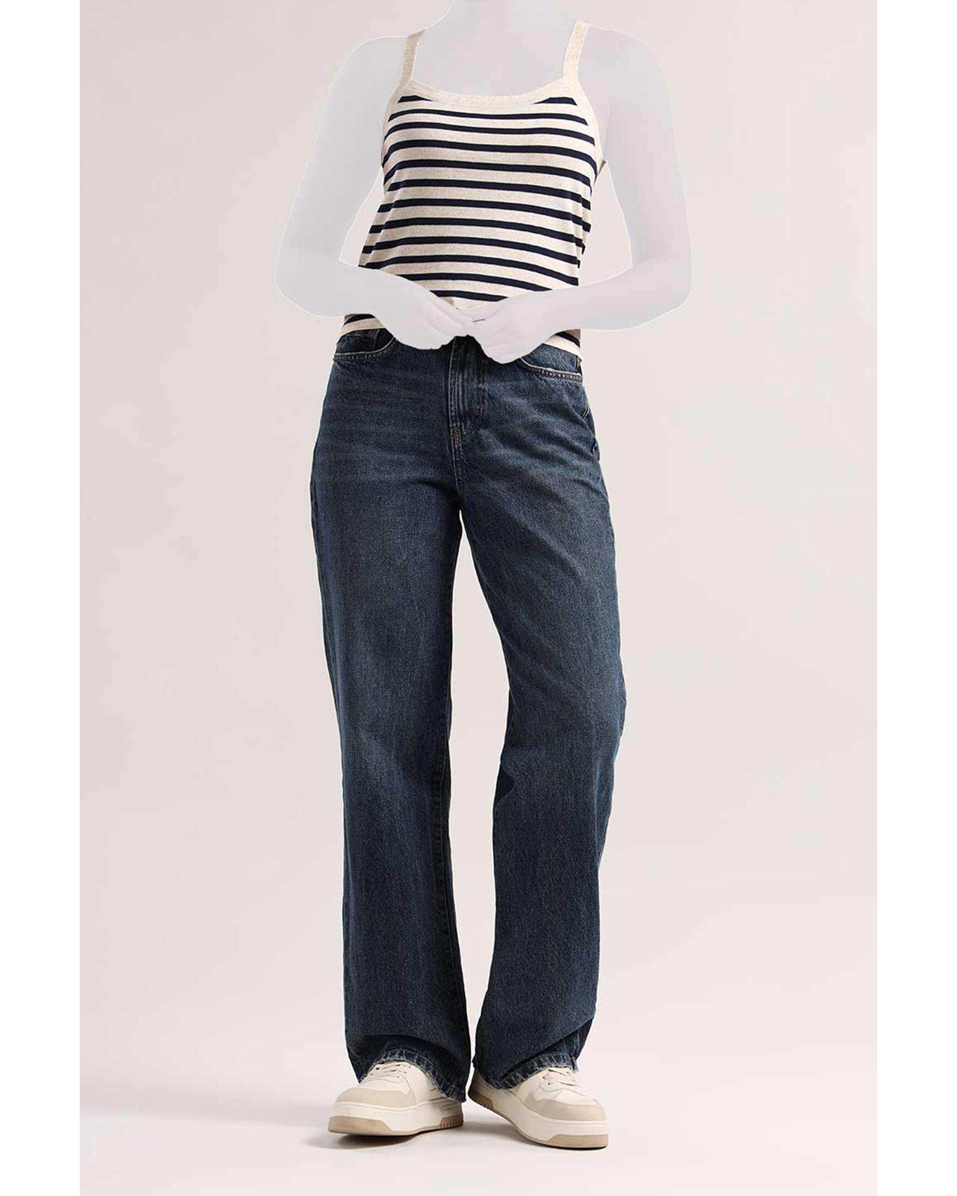 تاپ بندی زنانه راه راه سفید سارک Sarak مدل 5140