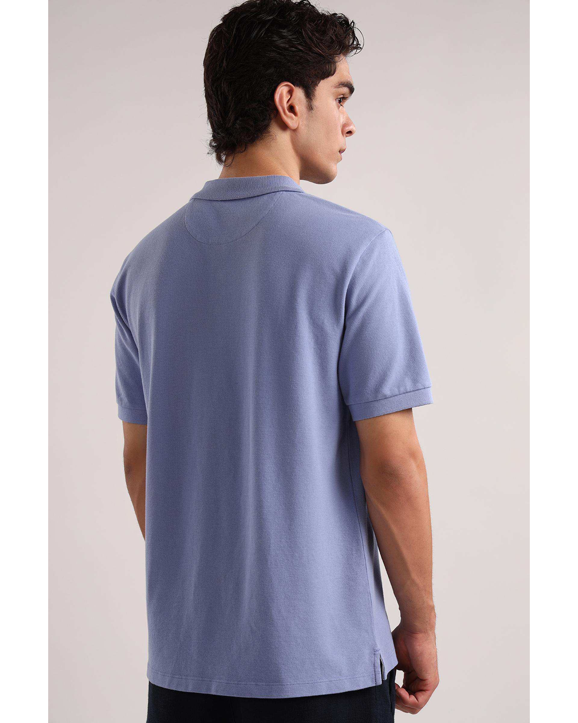 پولوشرت مردانه اسپرت آبی یاسی سارک Sarak مدل 4834