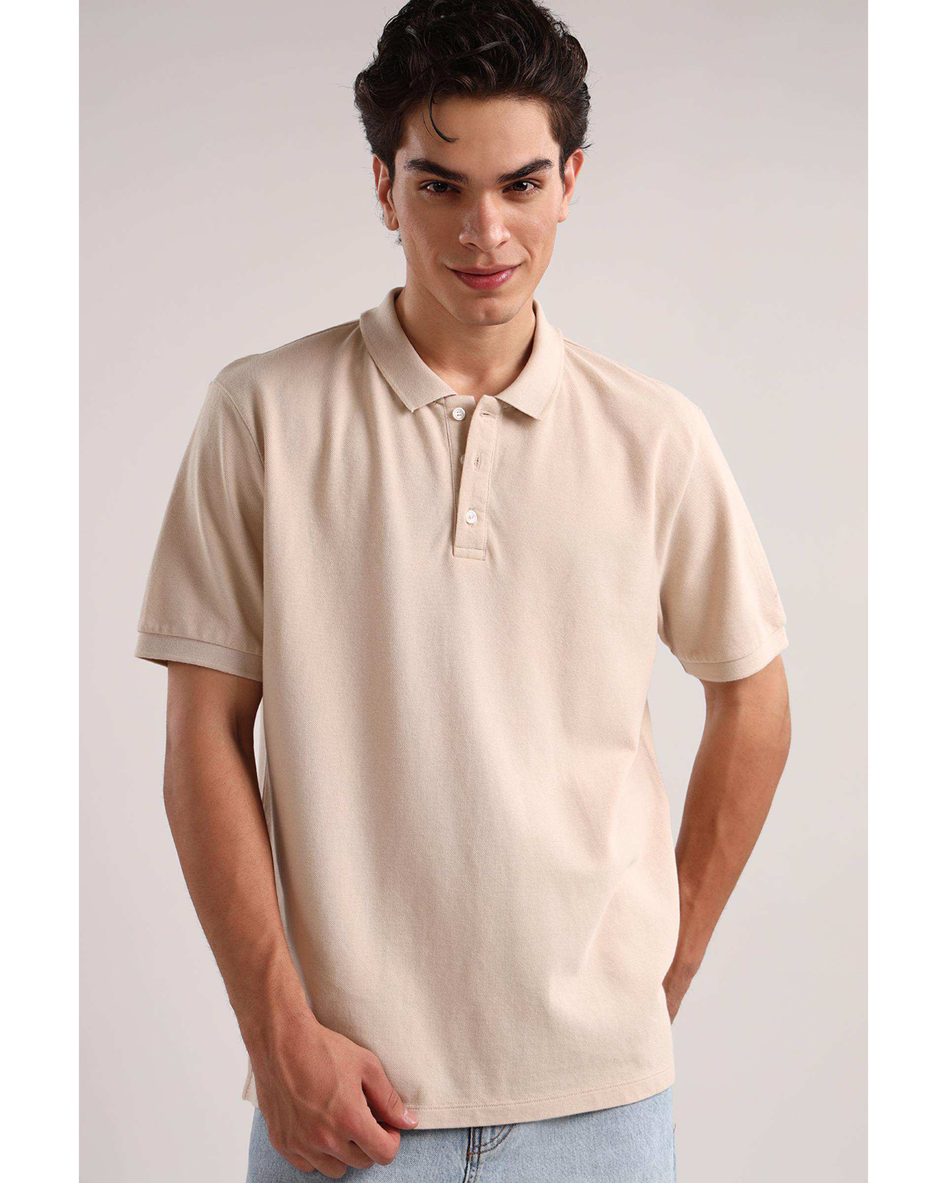 پولوشرت مردانه اسپرت کرم روشن سارک Sarak مدل 4834