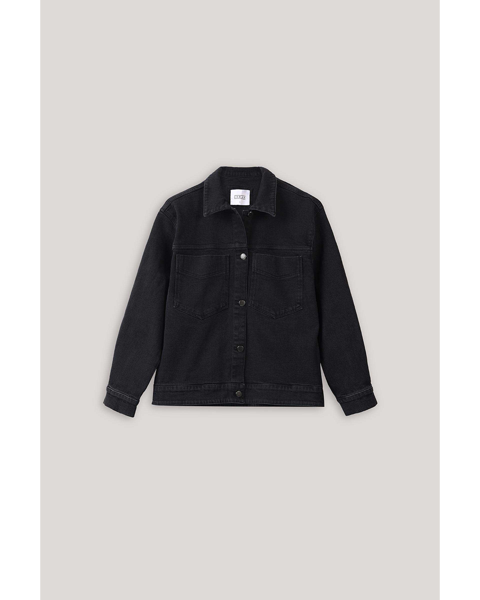 کت جین زنانه مشکی سارک Sarak مدل 4572