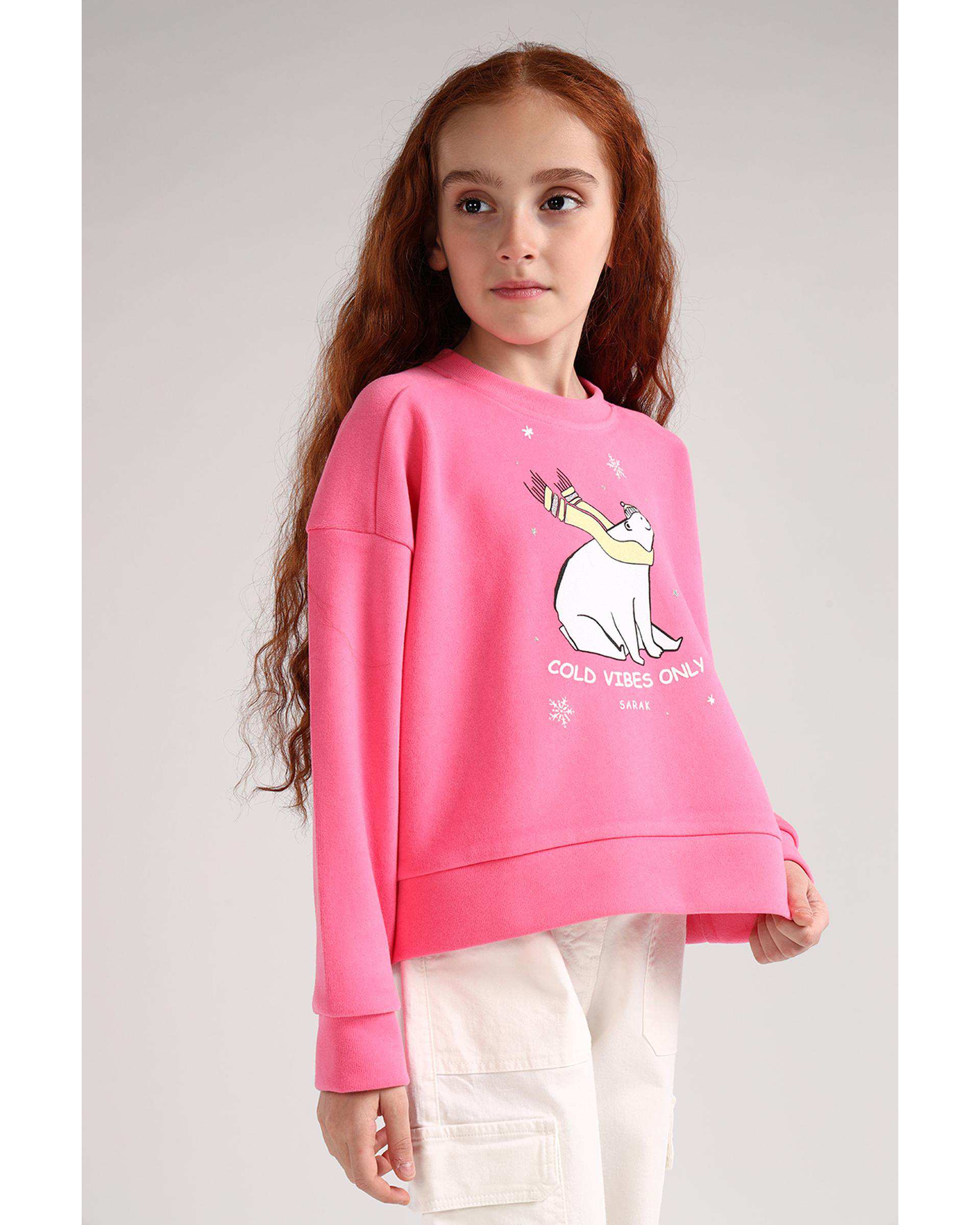 بلوز دخترانه سرخابی سارک Sarak مدل 4596