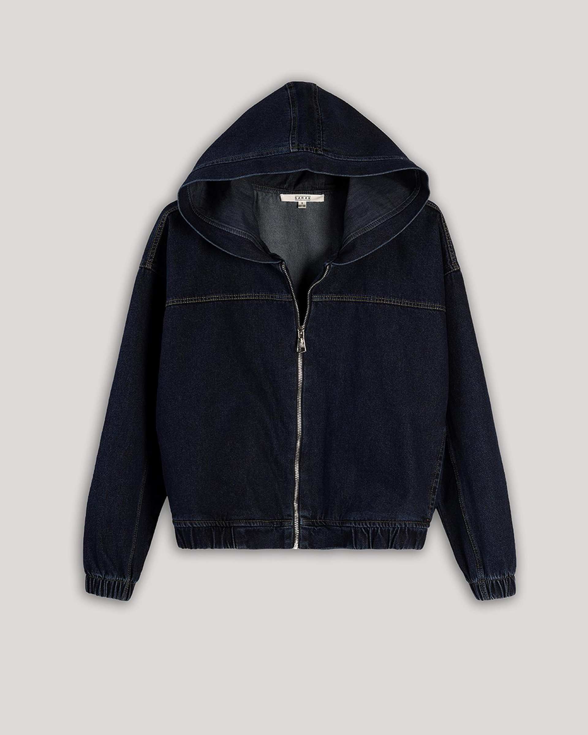 سویشرت جین زنانه آبی تیره سارک Sarak مدل 4513