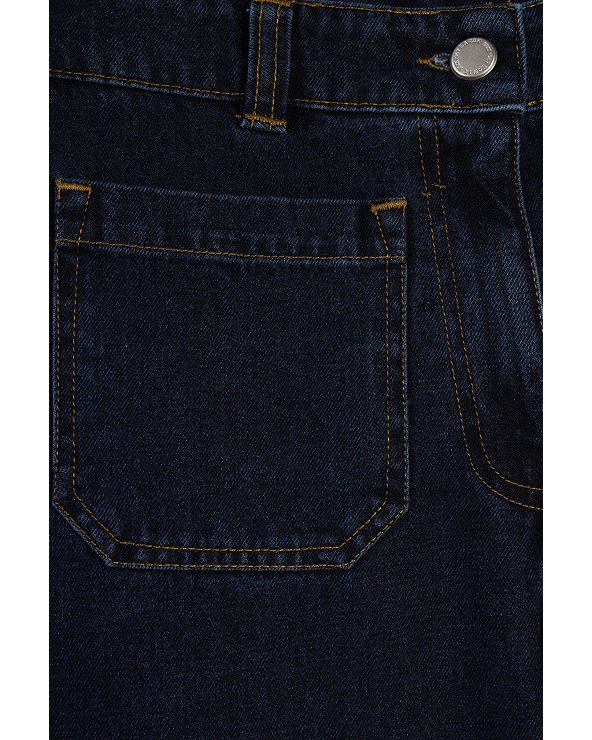 شلوار جین زنانه راسته آبی تیره سارک Sarak مدل 4514