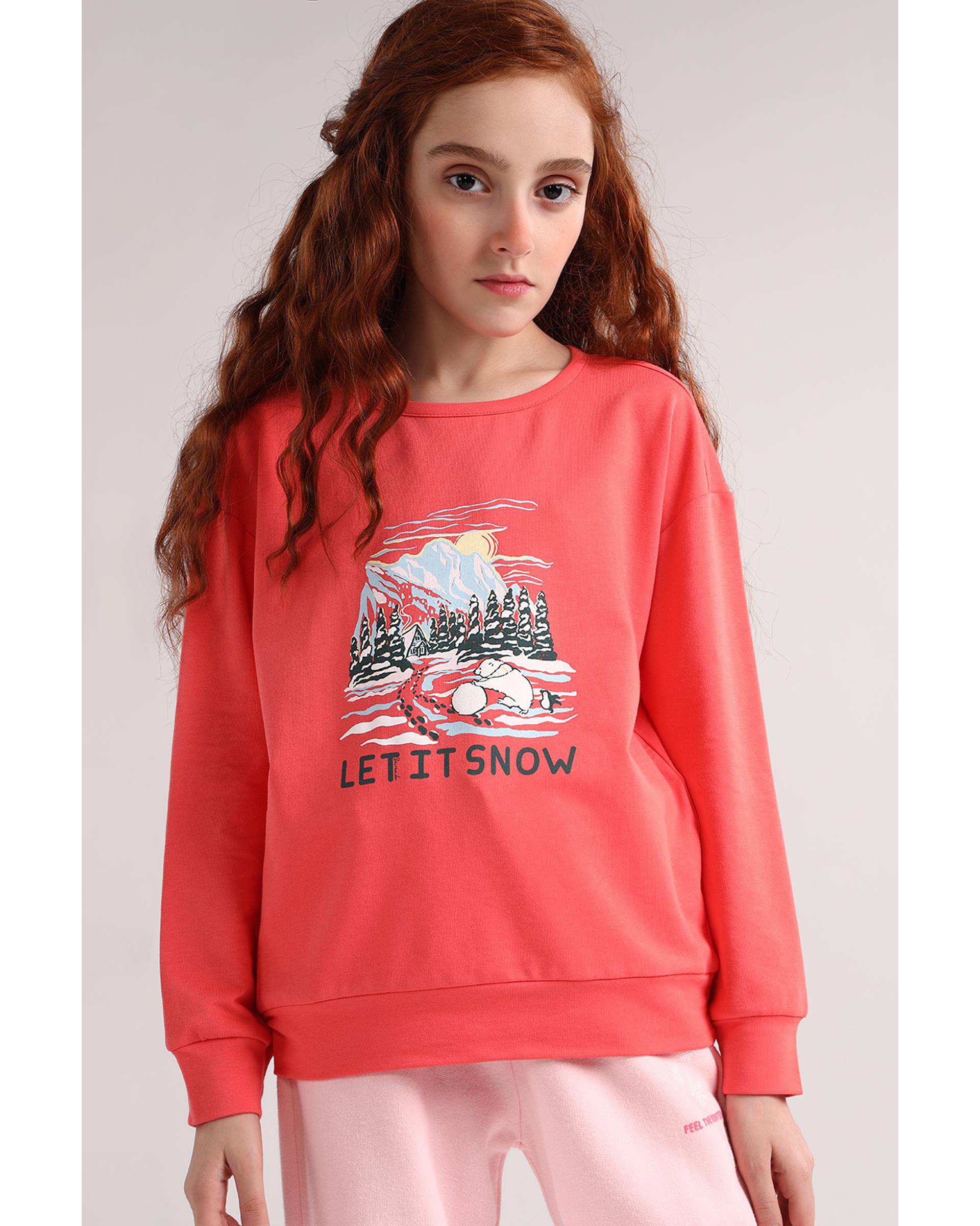 بلوز دخترانه فانتزی گلبهی سارک Sarak مدل 5028