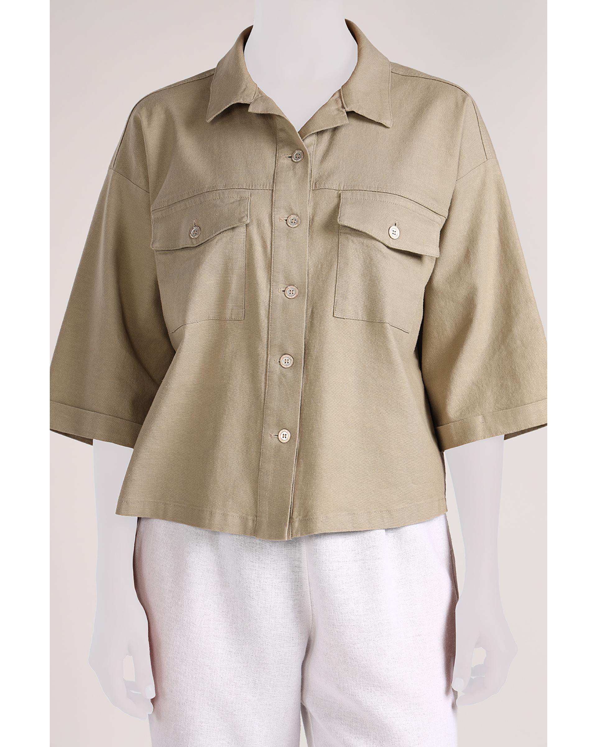 شومیز زنانه لینن سدری سارک Sarak مدل 4957