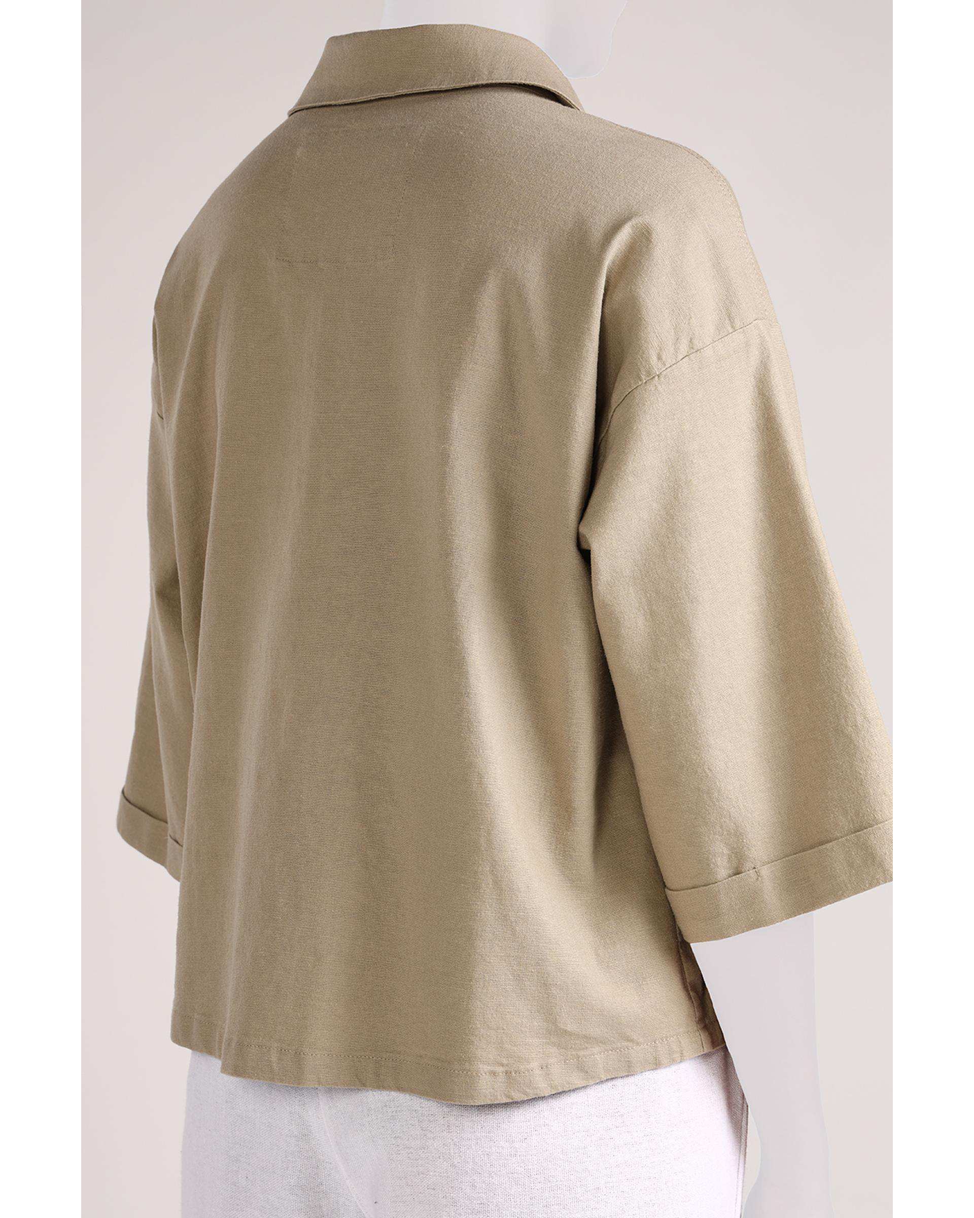 شومیز زنانه لینن سدری سارک Sarak مدل 4957