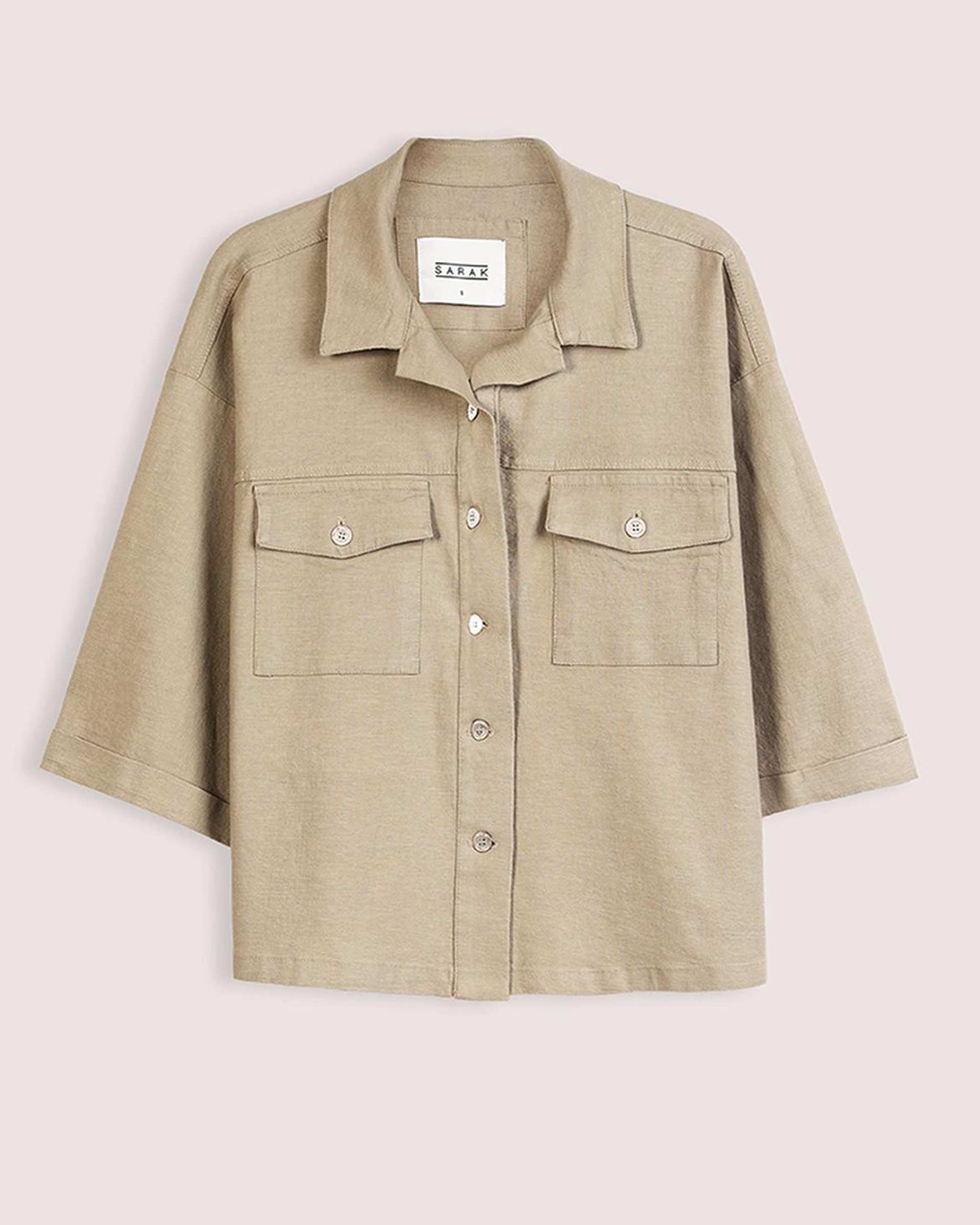 شومیز زنانه لینن سدری سارک Sarak مدل 4957