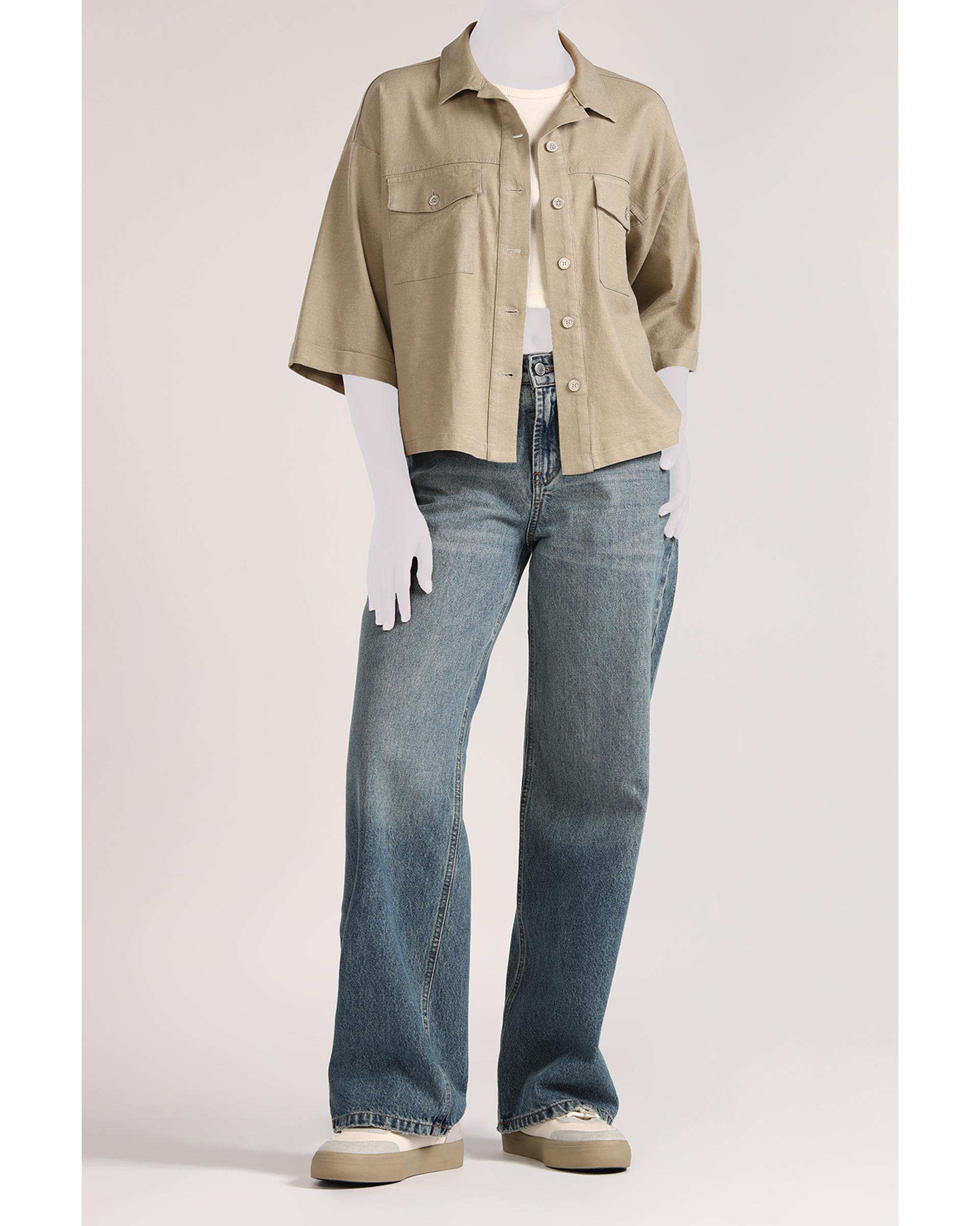 شومیز زنانه لینن سدری سارک Sarak مدل 4957