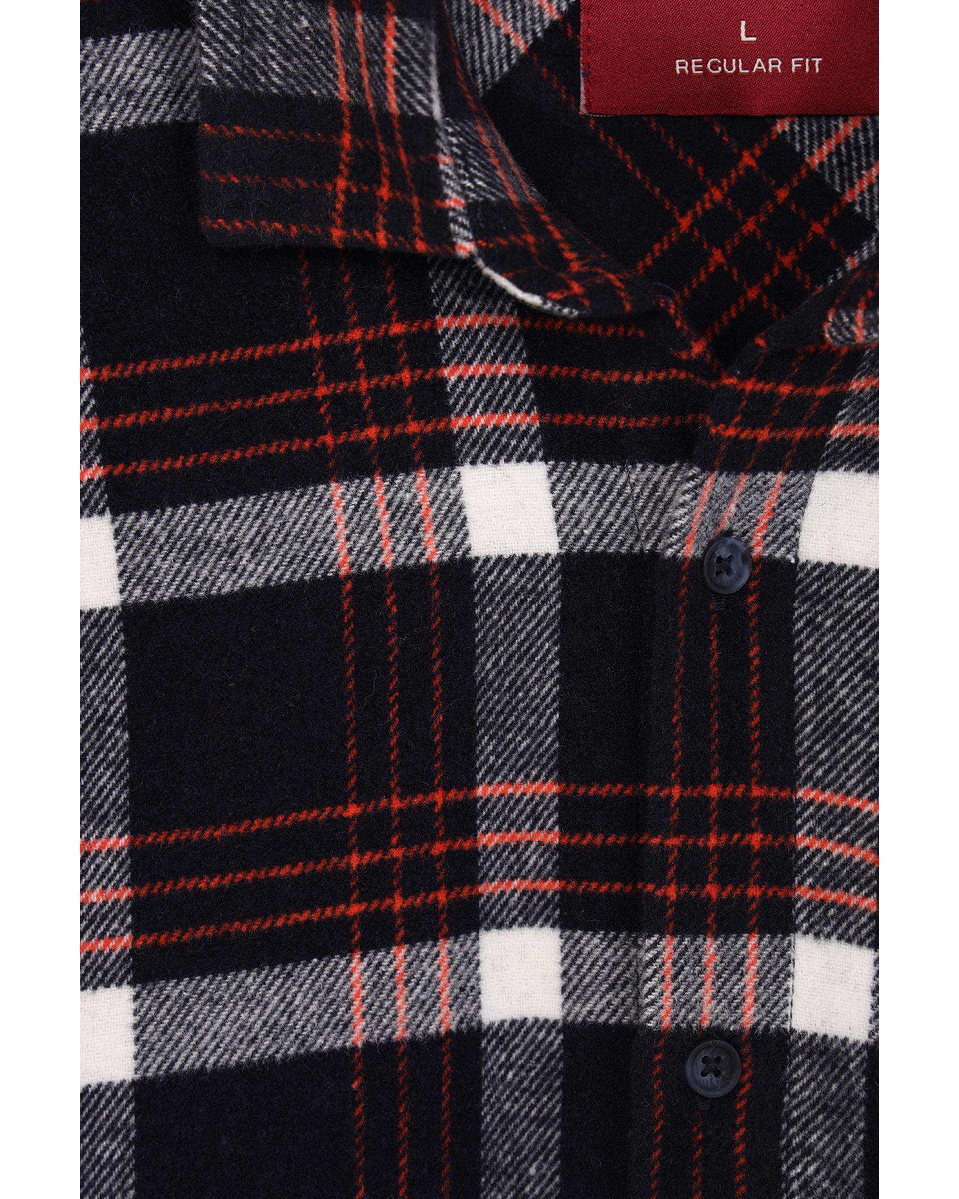 پیراهن مردانه سرمه ای نارنجی سارک Sarak مدل 4571