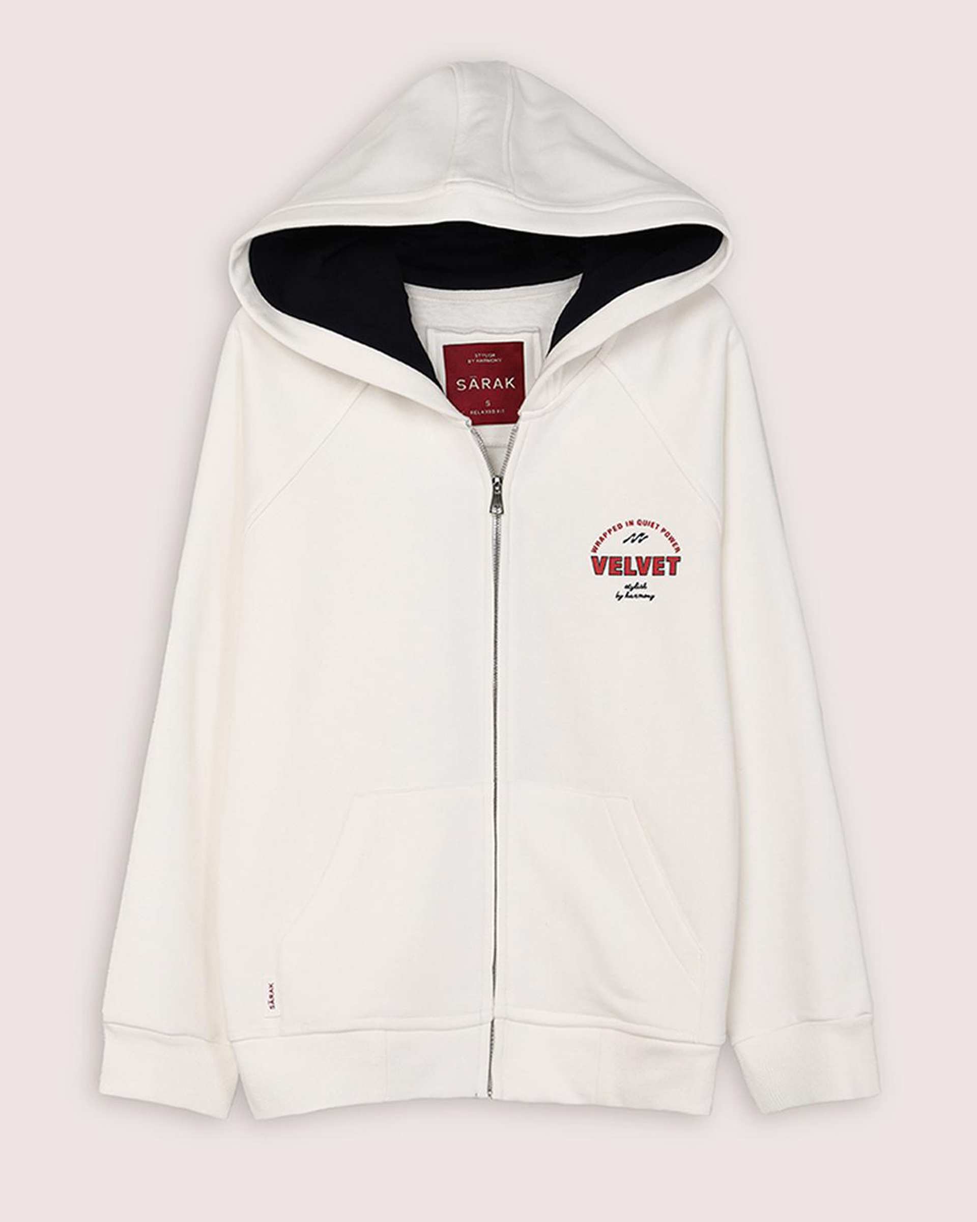 سویشرت زنانه اسپرت سفید سارک Sarak مدل 5026