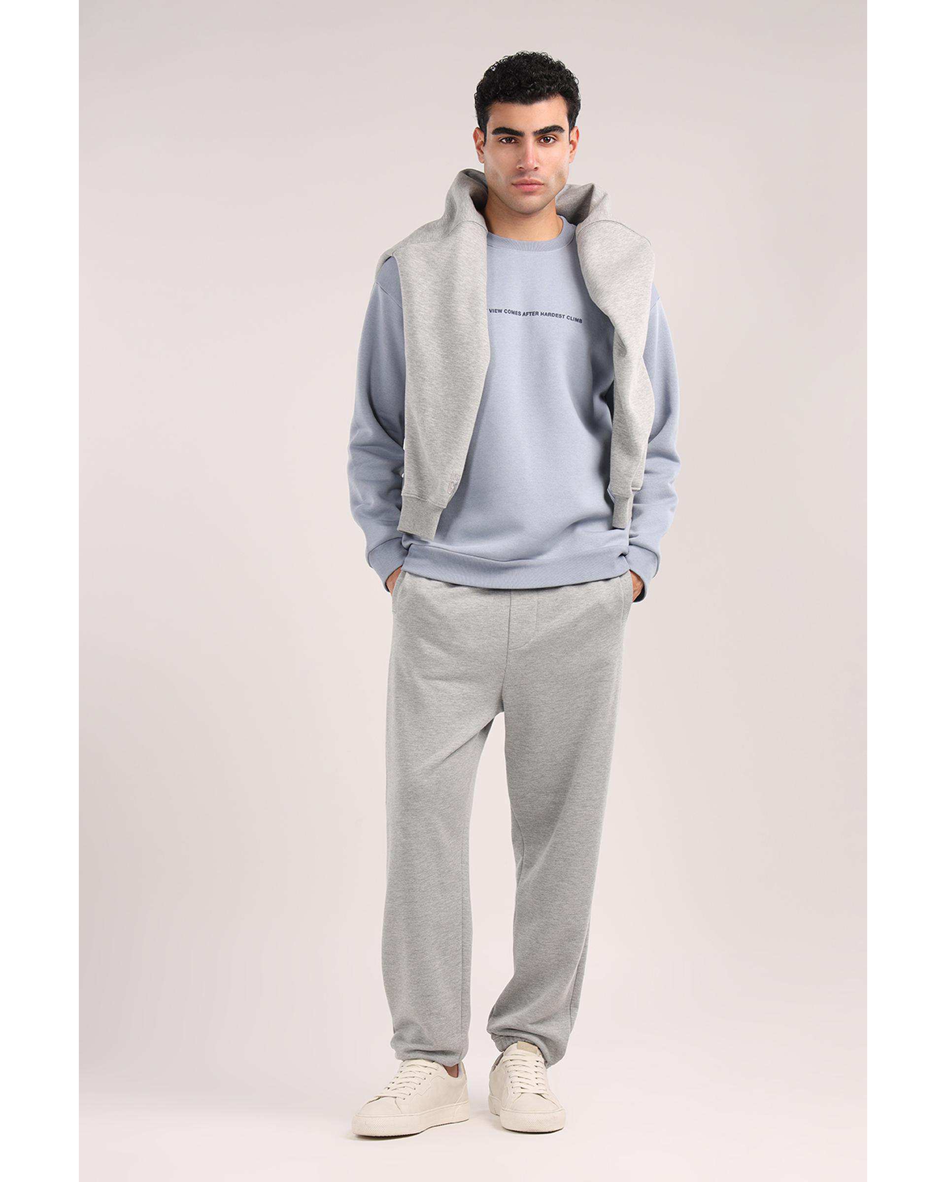 شلوار مردانه دمپا کشی طوسی سارک Sarak مدل 4464