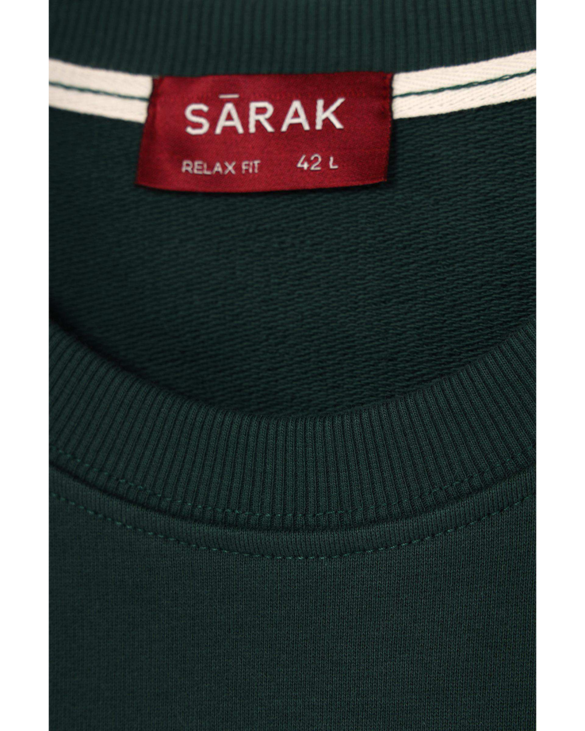 سویشرت مردانه اسپرت سبز یشمی سارک Sarak مدل 5040