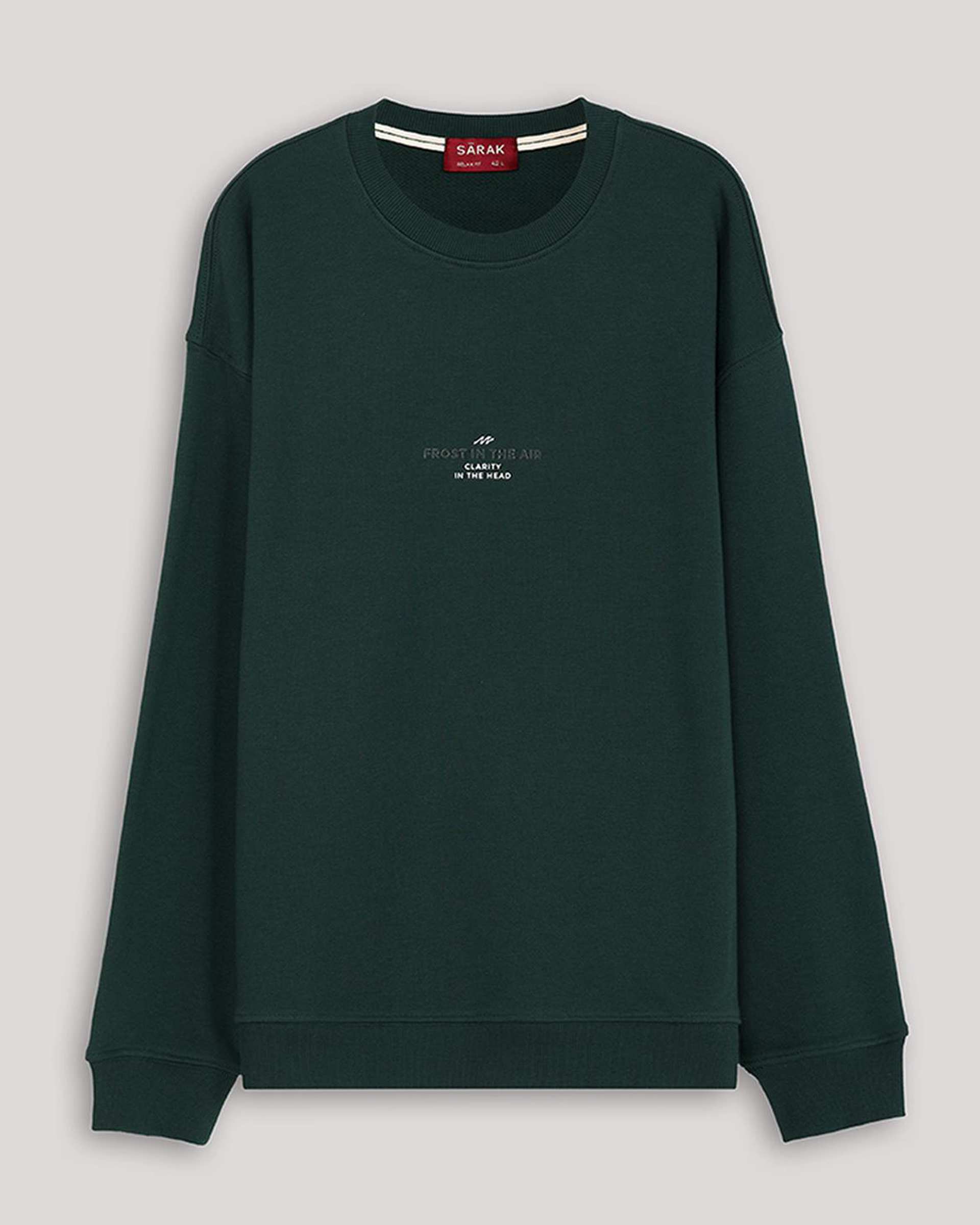 سویشرت مردانه اسپرت سبز یشمی سارک Sarak مدل 5040