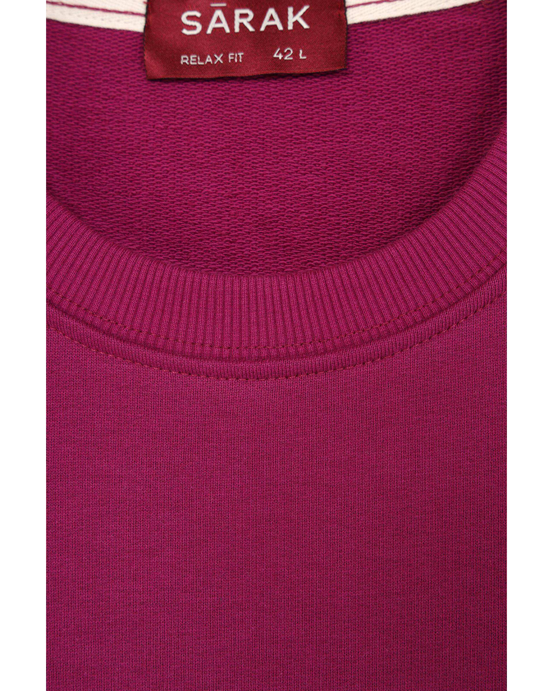 سویشرت مردانه اسپرت سرخابی سارک Sarak مدل 5040