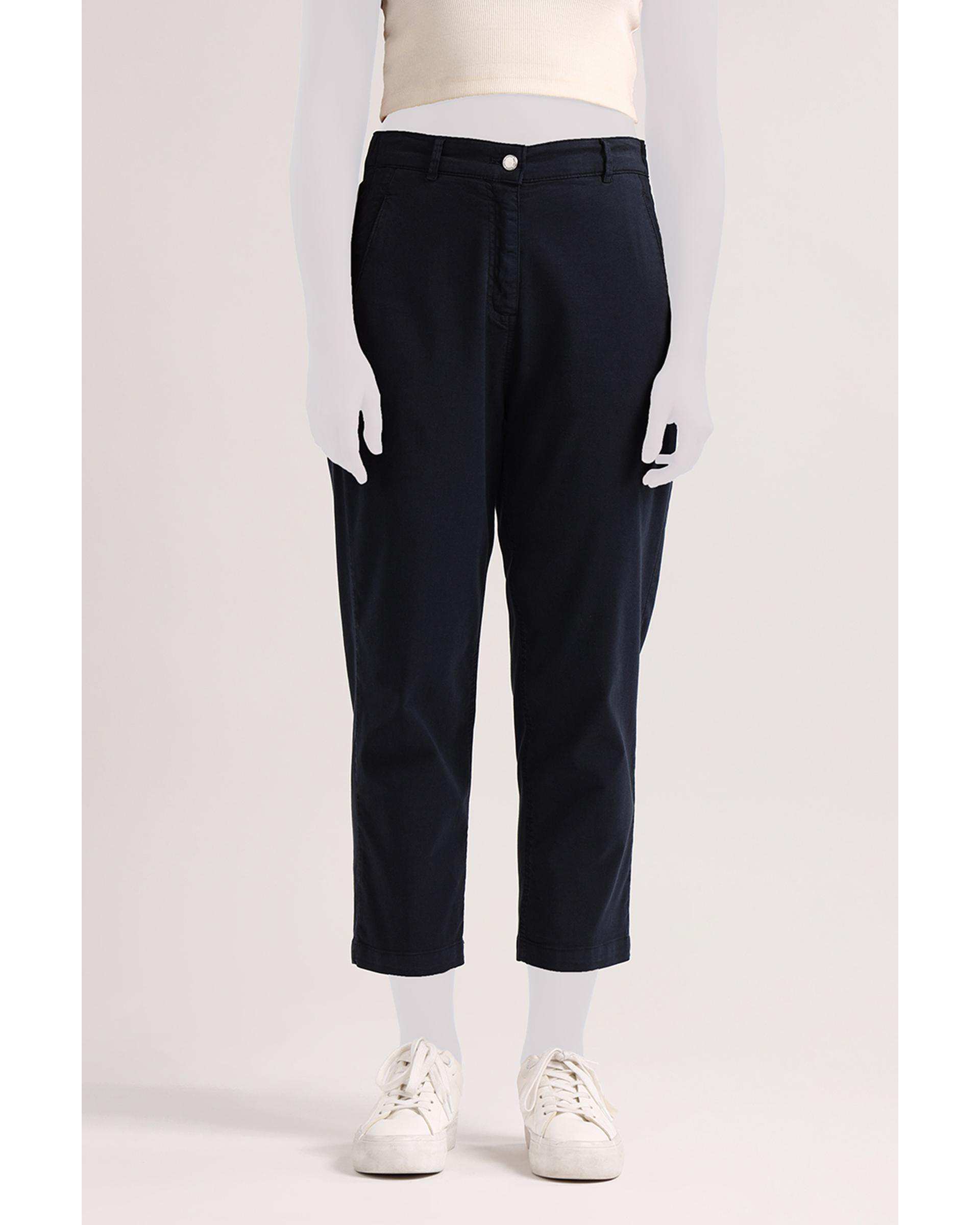 شلوار زنانه مام فیت سرمه ای سارک Sarak مدل 4704