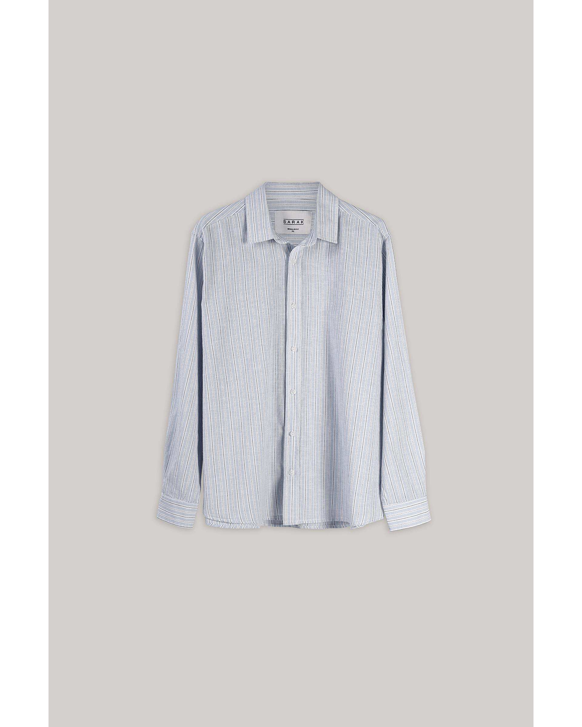 پیراهن مردانه اسپرت آبی سارک Sarak مدل 4614