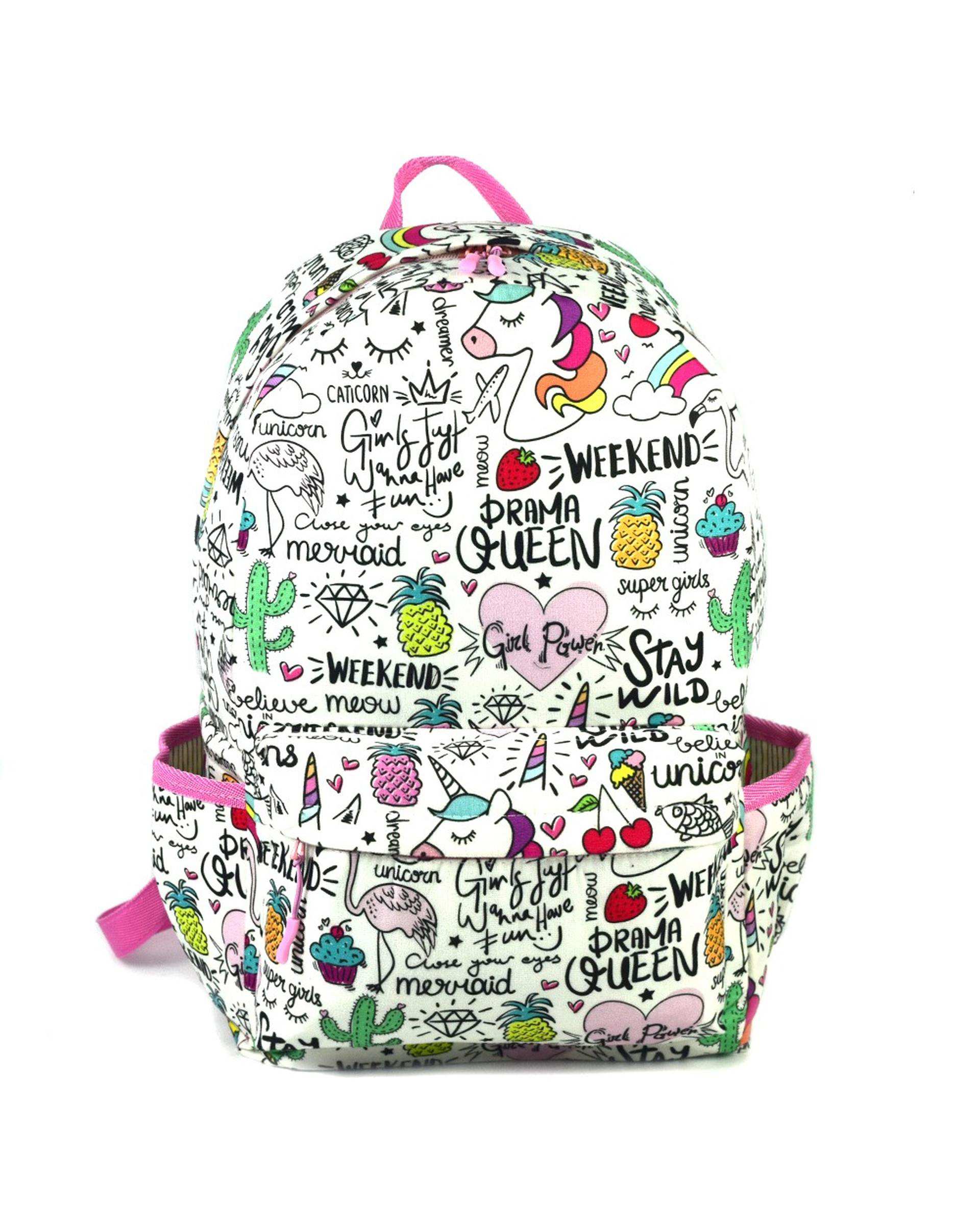 کوله پشتی دخترانه صورتی رنگ تا رنگ Rang Ta Rang مدل اکو کد 197567