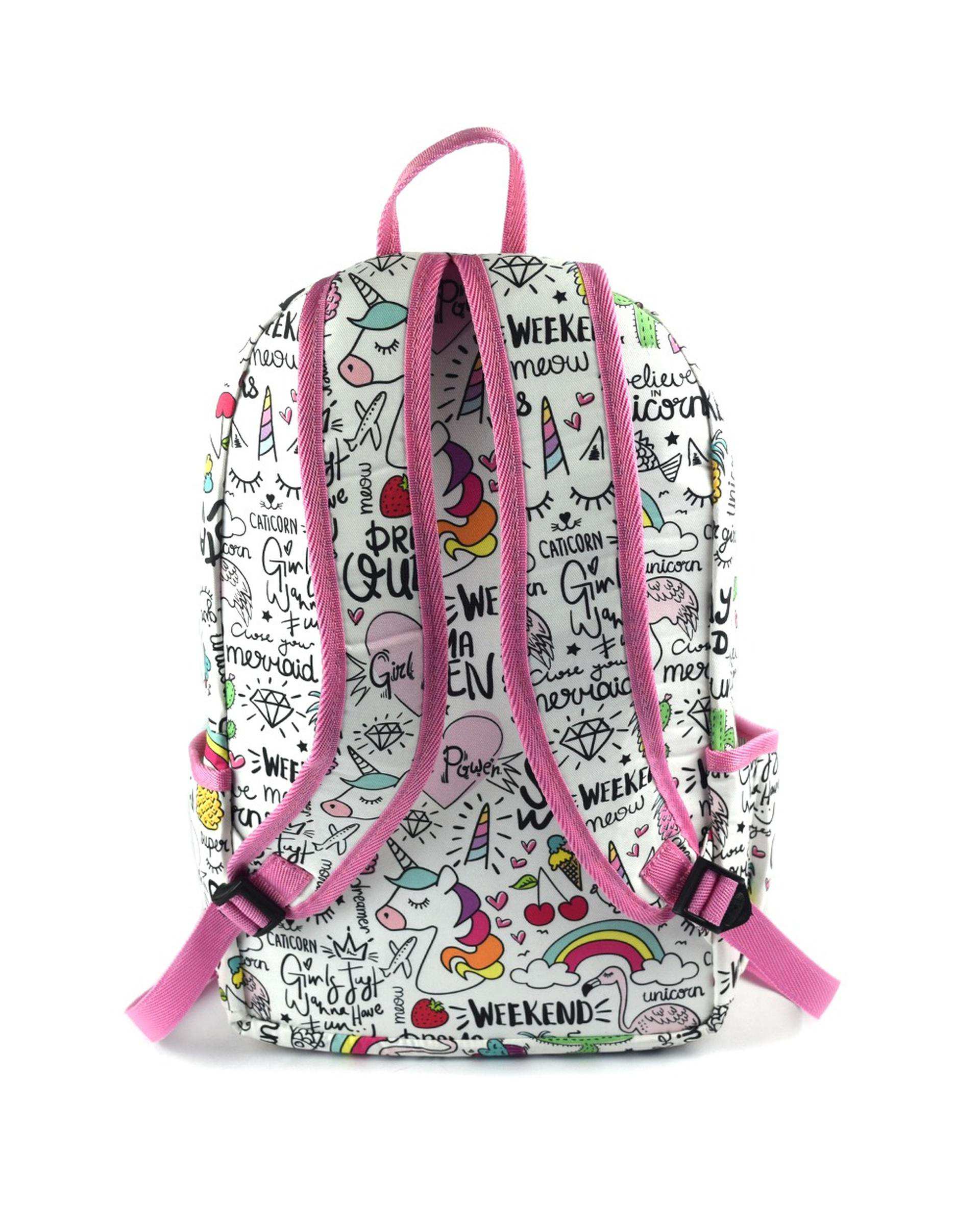 کوله پشتی دخترانه صورتی رنگ تا رنگ Rang Ta Rang مدل اکو کد 197567