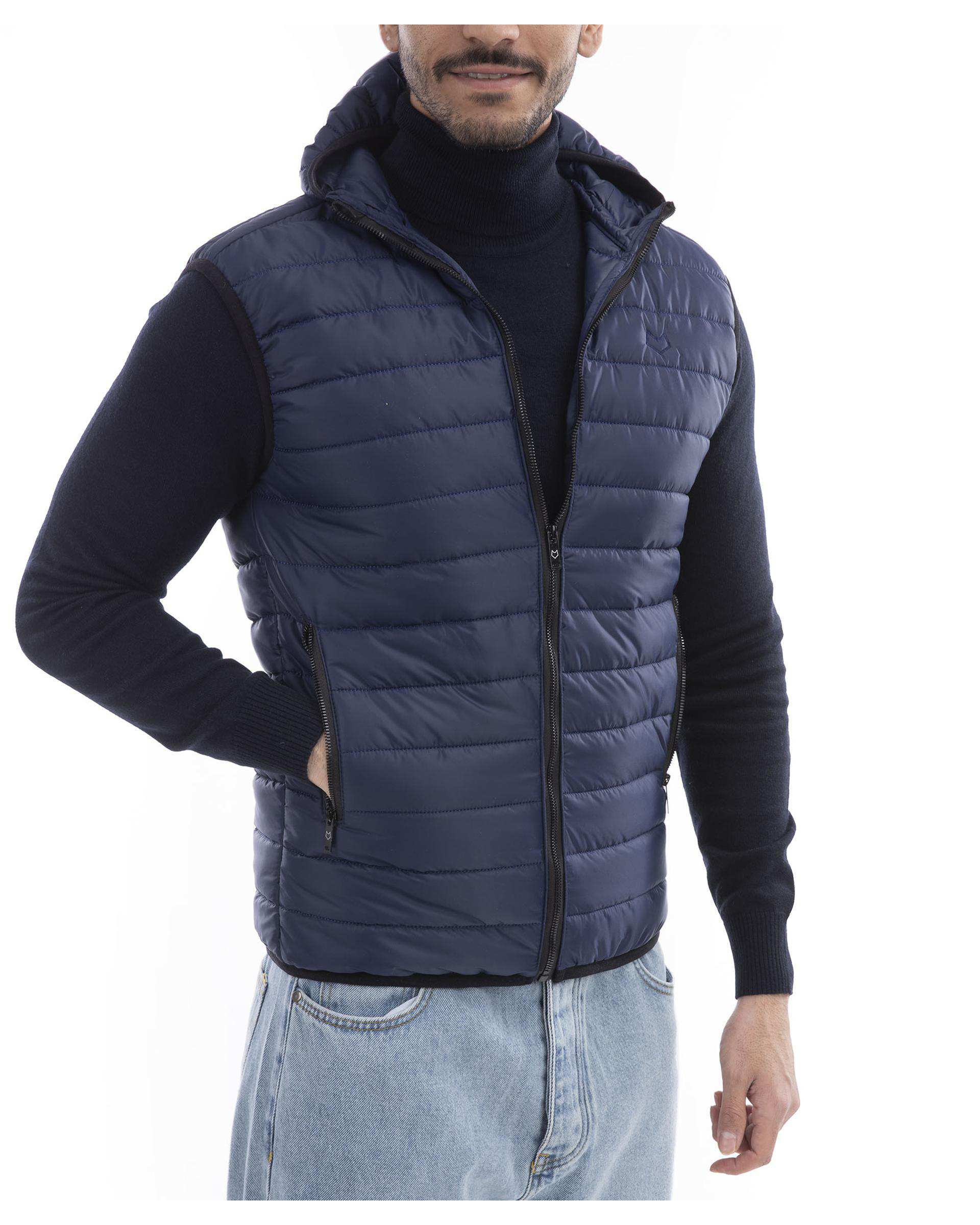 پافر مردانه سرمه ای مل اند موژ Mel & Moj کد M08457