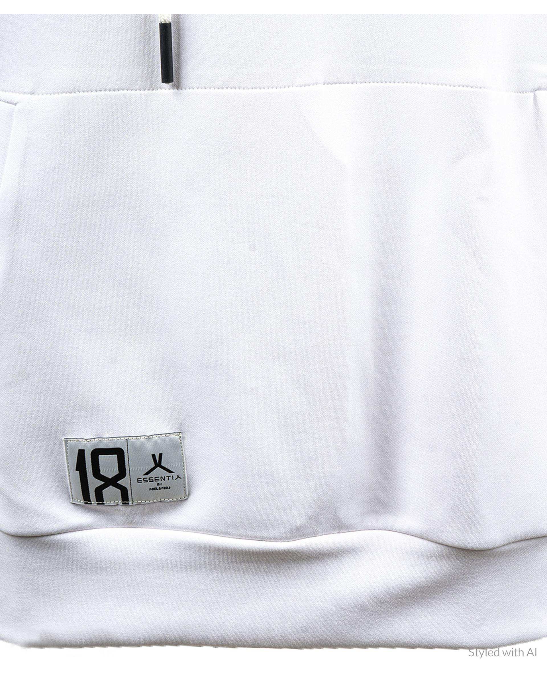 هودی مردانه سفید مل اند موژ Mel & Moj کد M08646