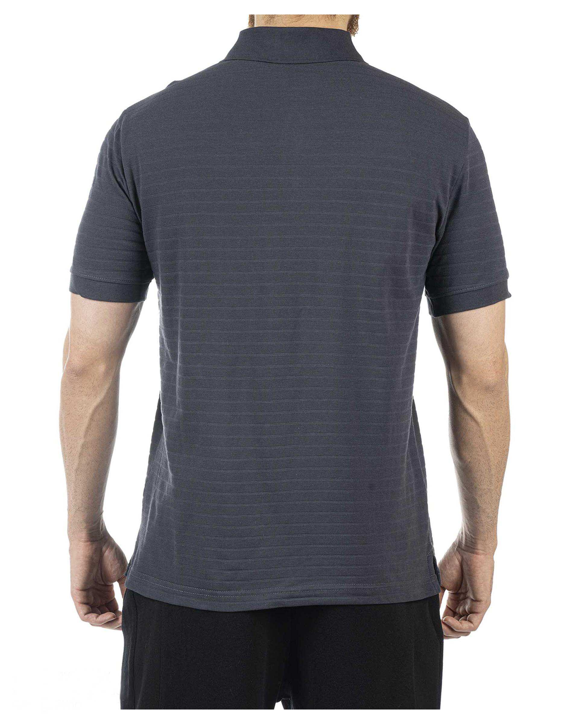 پولوشرت ورزشی مردانه طوسی تیره مل اند موژ Mel & Moj کد M08748