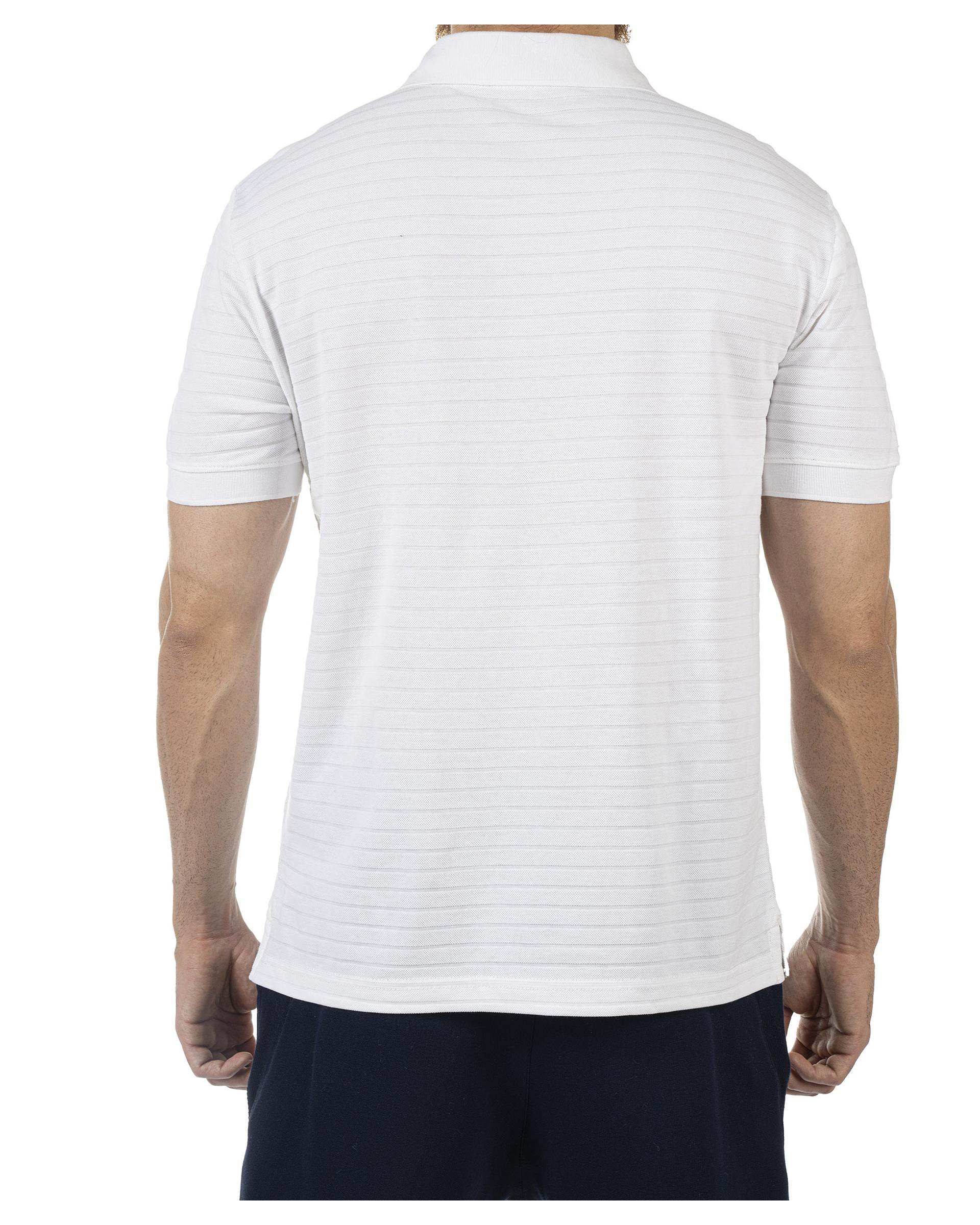 پولوشرت ورزشی مردانه سفید مل اند موژ Mel & Moj کد M08748