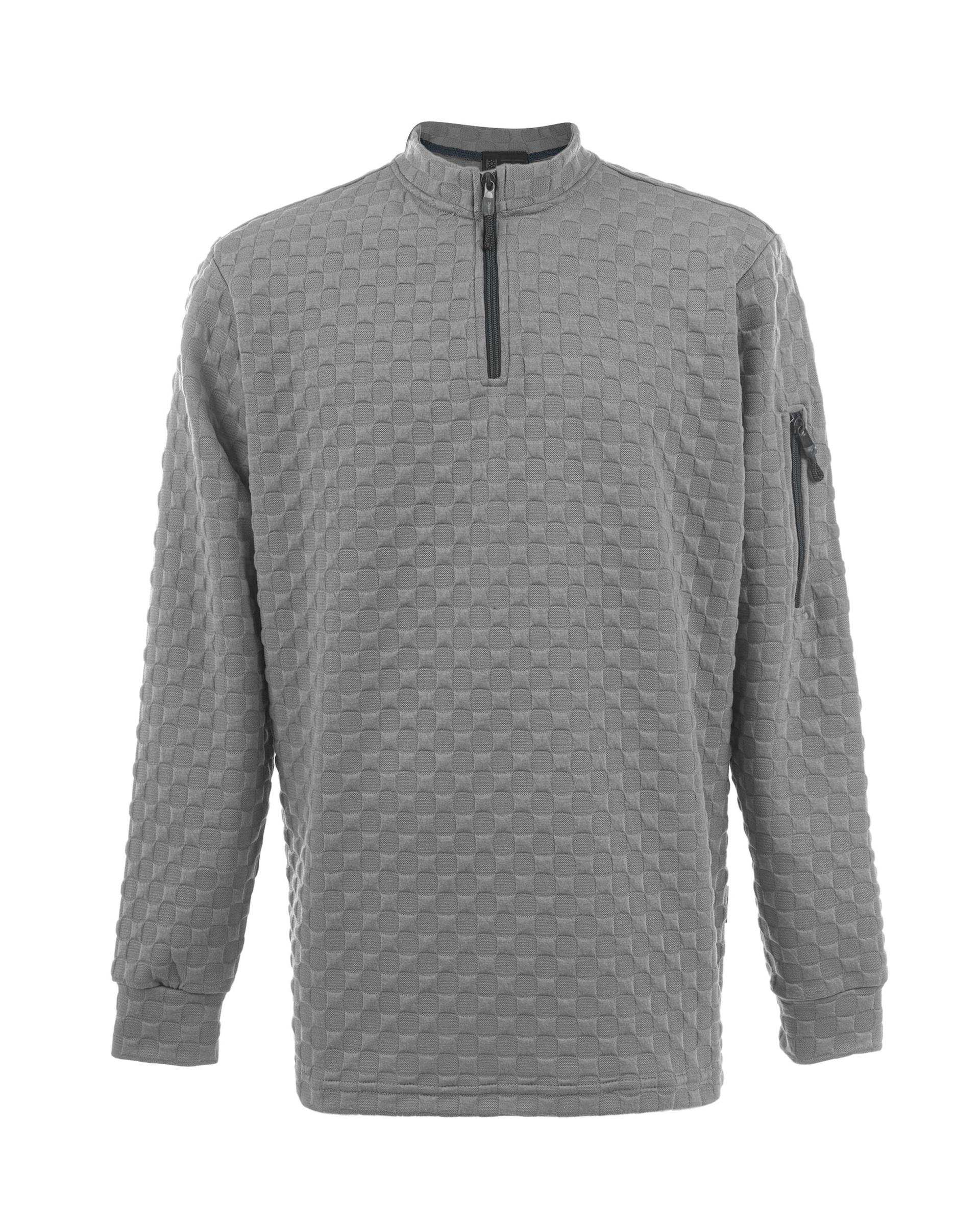 بلوز مردانه نیم زیپ طوسی لیوایرن Lioiren مدل am-lio-1010016