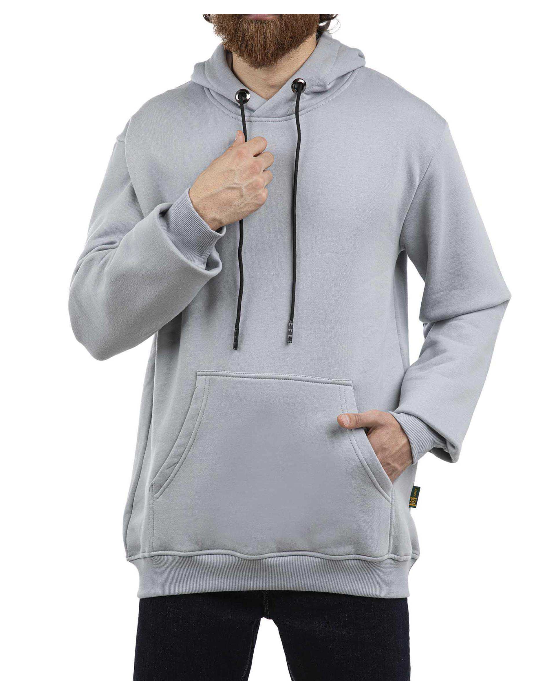 هودی مردانه طوسی لیوایرن Lioiren مدل am-lio-1020019