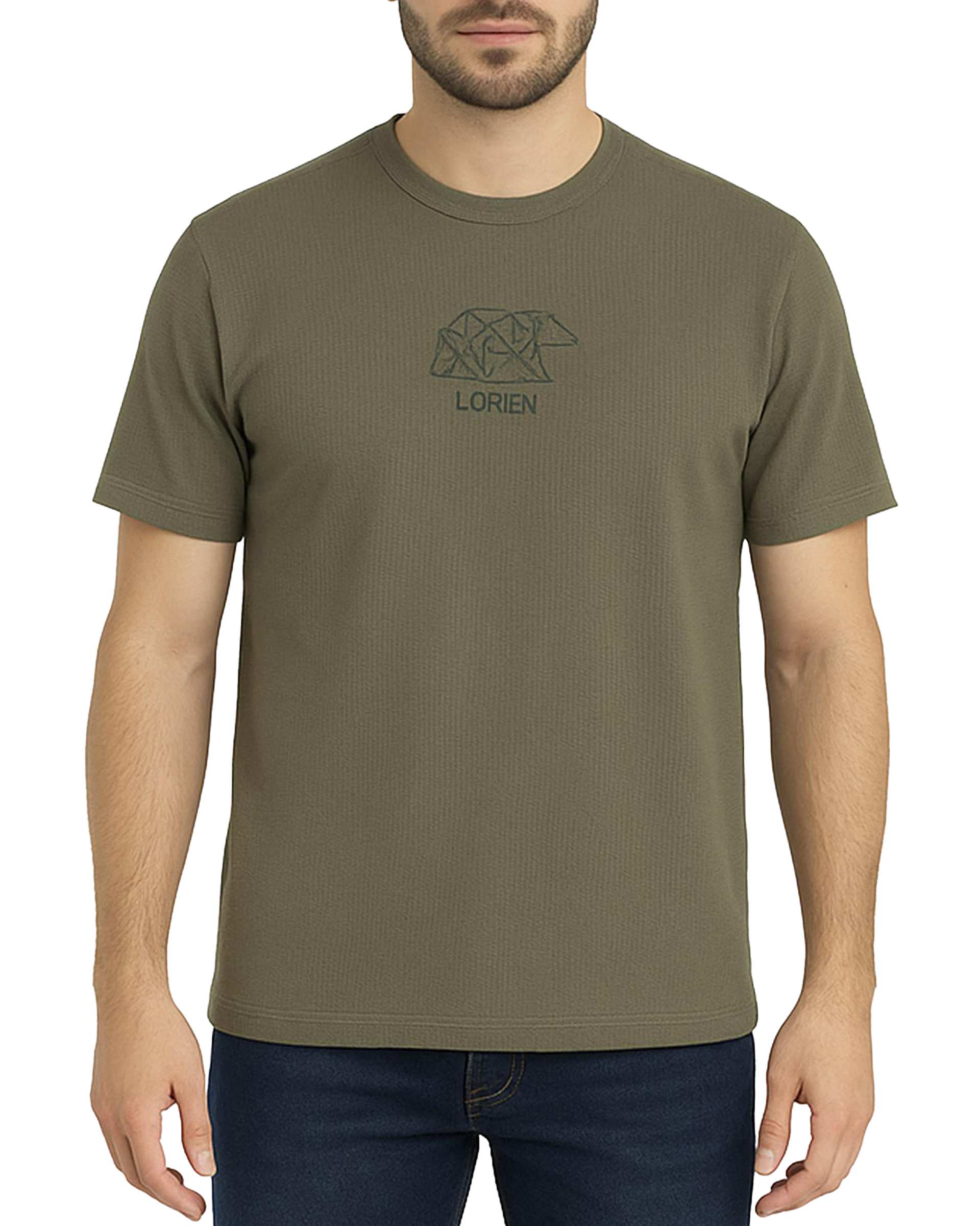 تی شرت مردانه سبز سدری لیوایرن Lioiren مدل am-lio-1050116