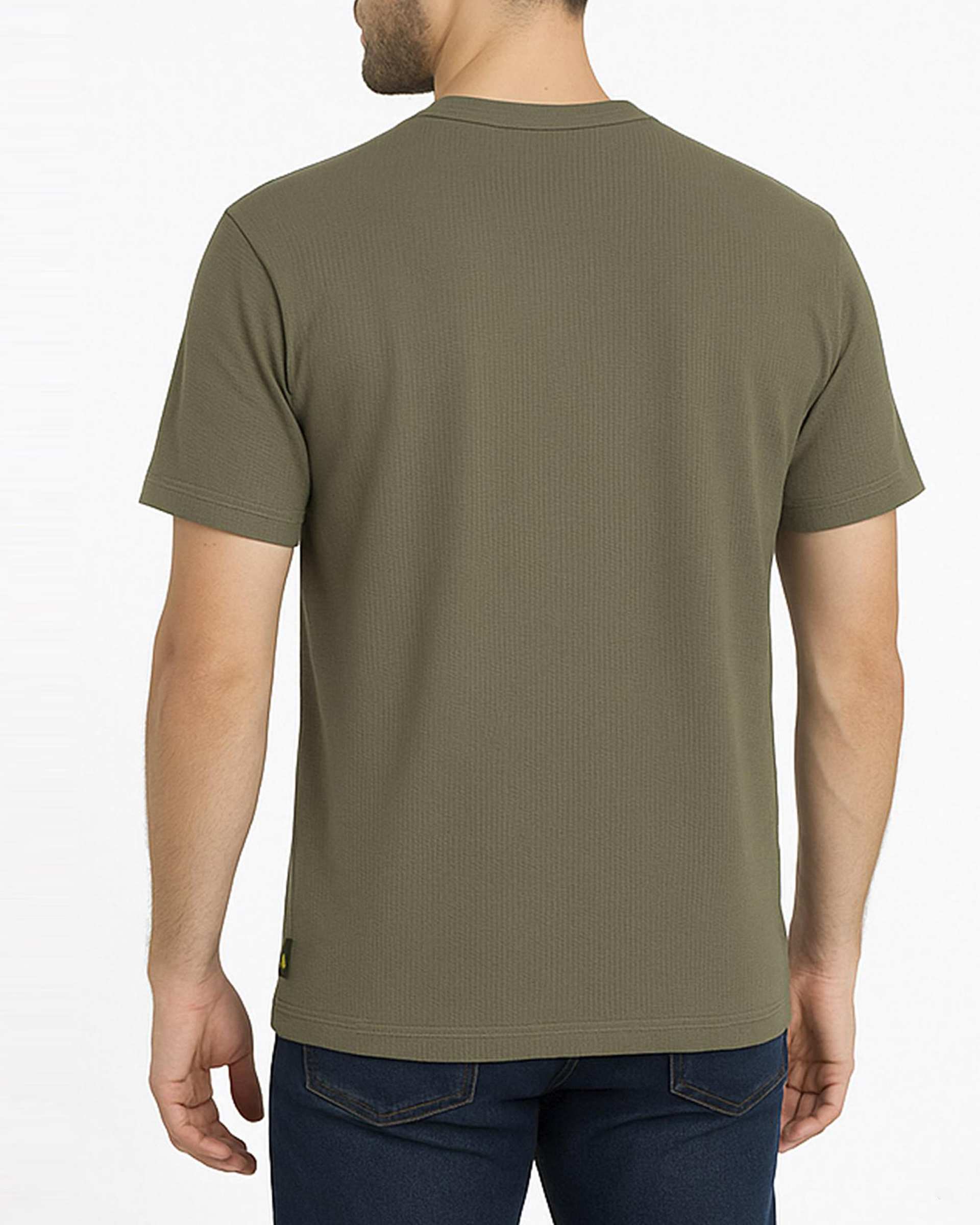 تی شرت مردانه سبز سدری لیوایرن Lioiren مدل am-lio-1050116