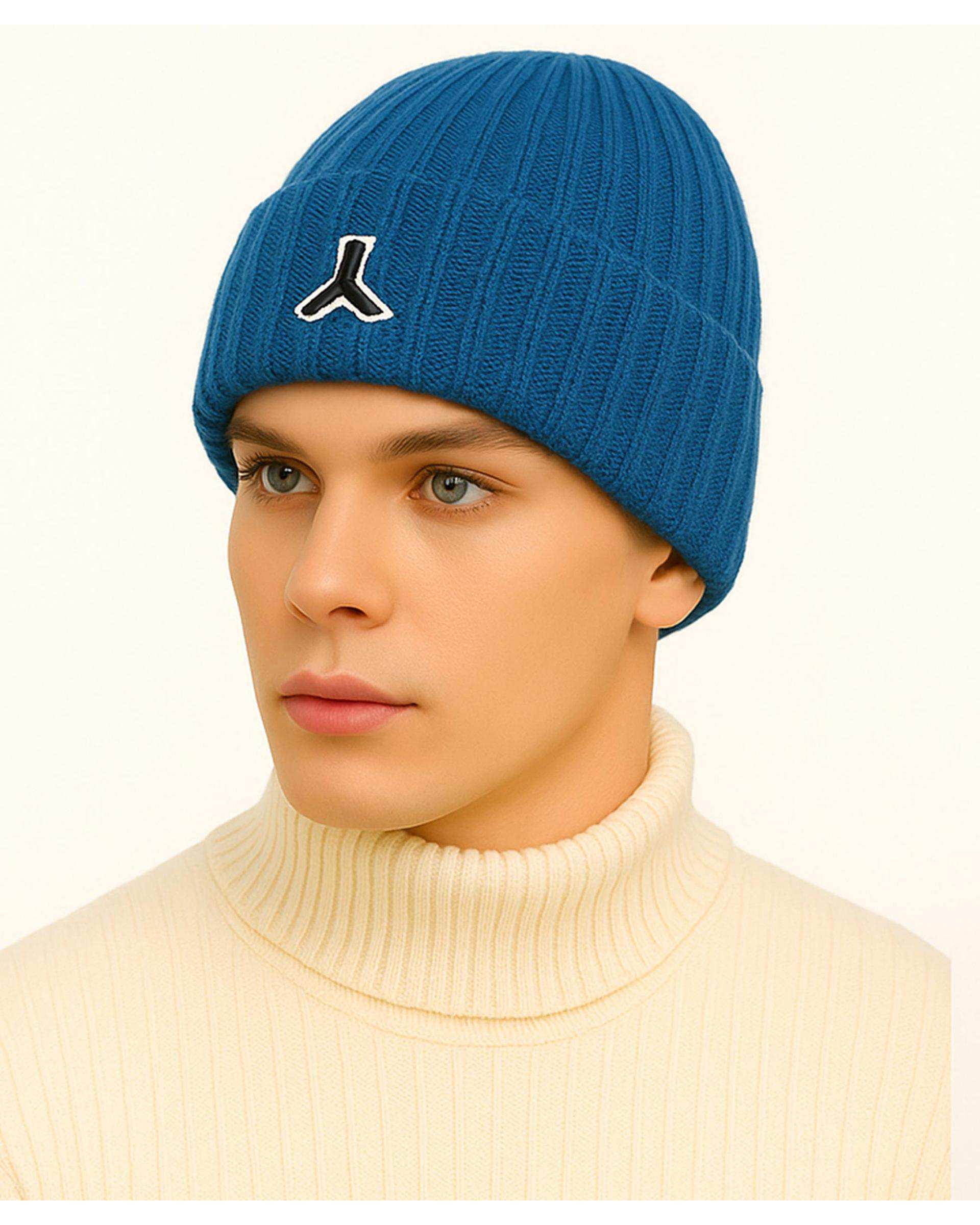 کلاه بافت آبی مل اند موژ Mel & Moj کد U09083